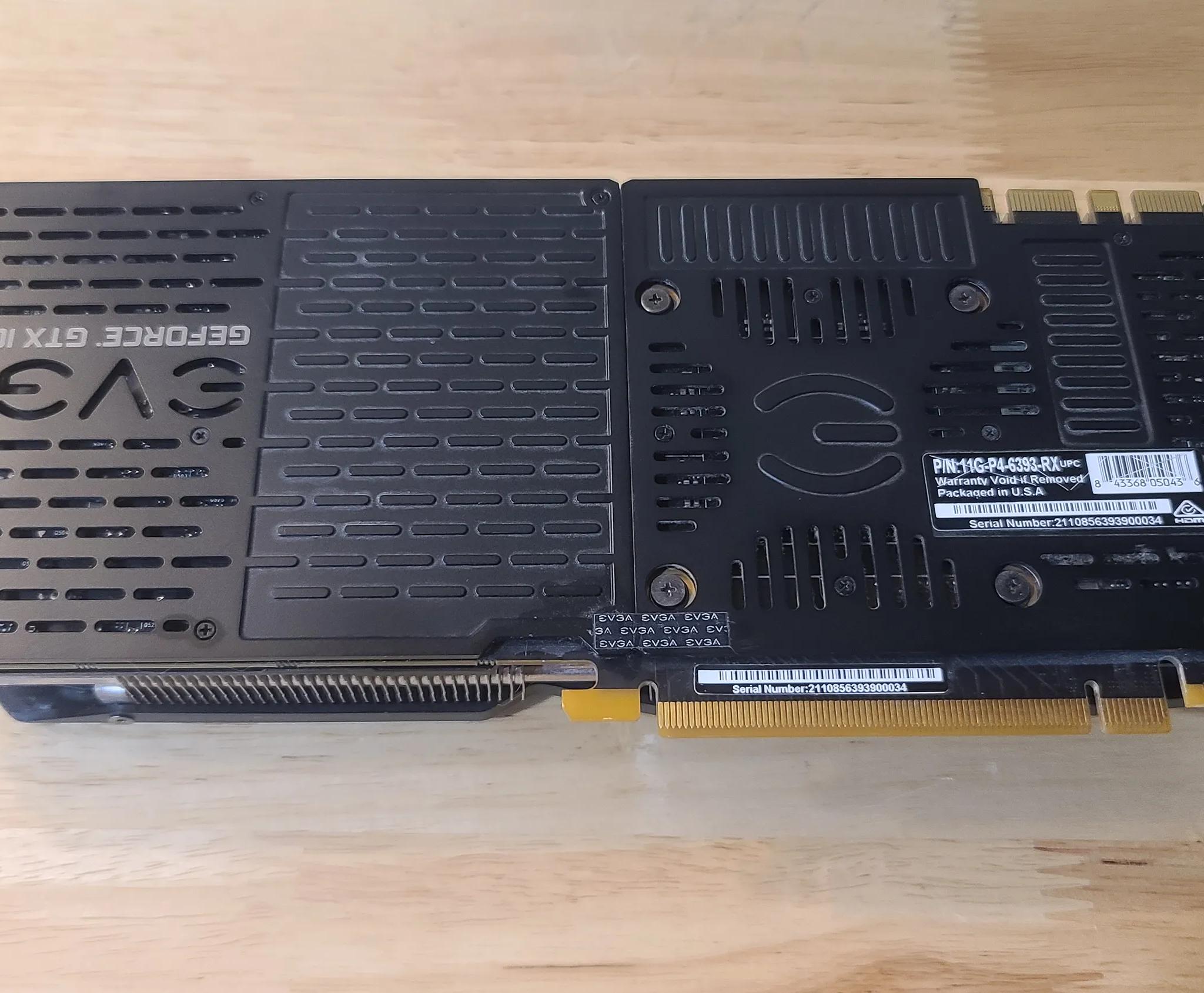 EVGA GTX 1080ti Black Edition 11GB VRAM GPU