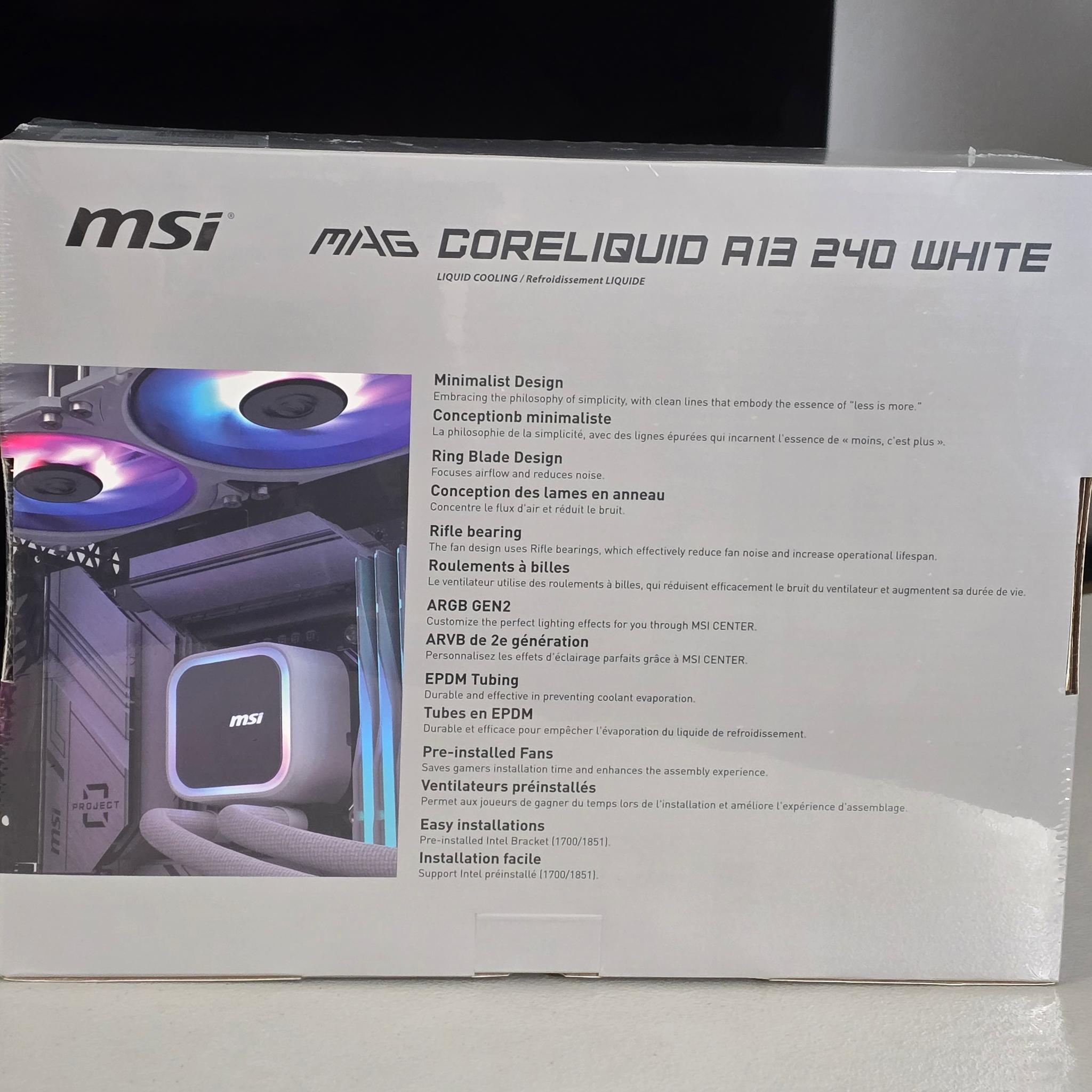 MSI MAG CORELIQUID A13 240 WHITE