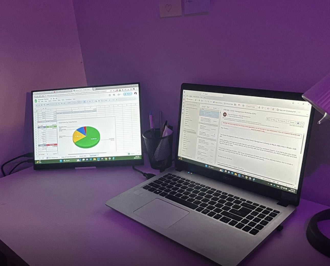 2.5K Portable Monitor, 16" 2520x1680 QHD USB-C HDMI