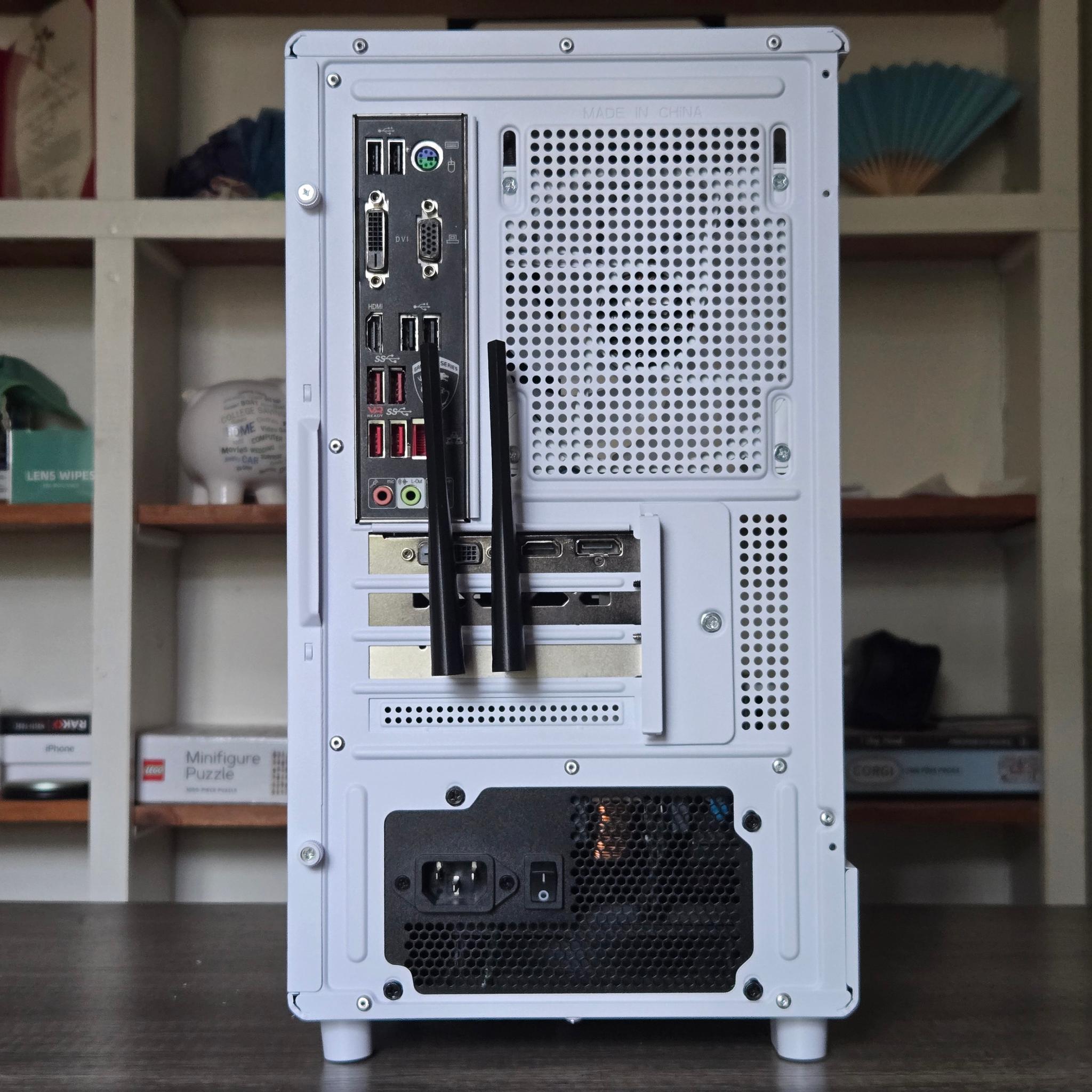 White RGB Gaming PC | R5 2600 | RTX 2060 6GB | 16GB | 1TB | ARGB | Wi-Fi + BT | 550W 80+ Gold