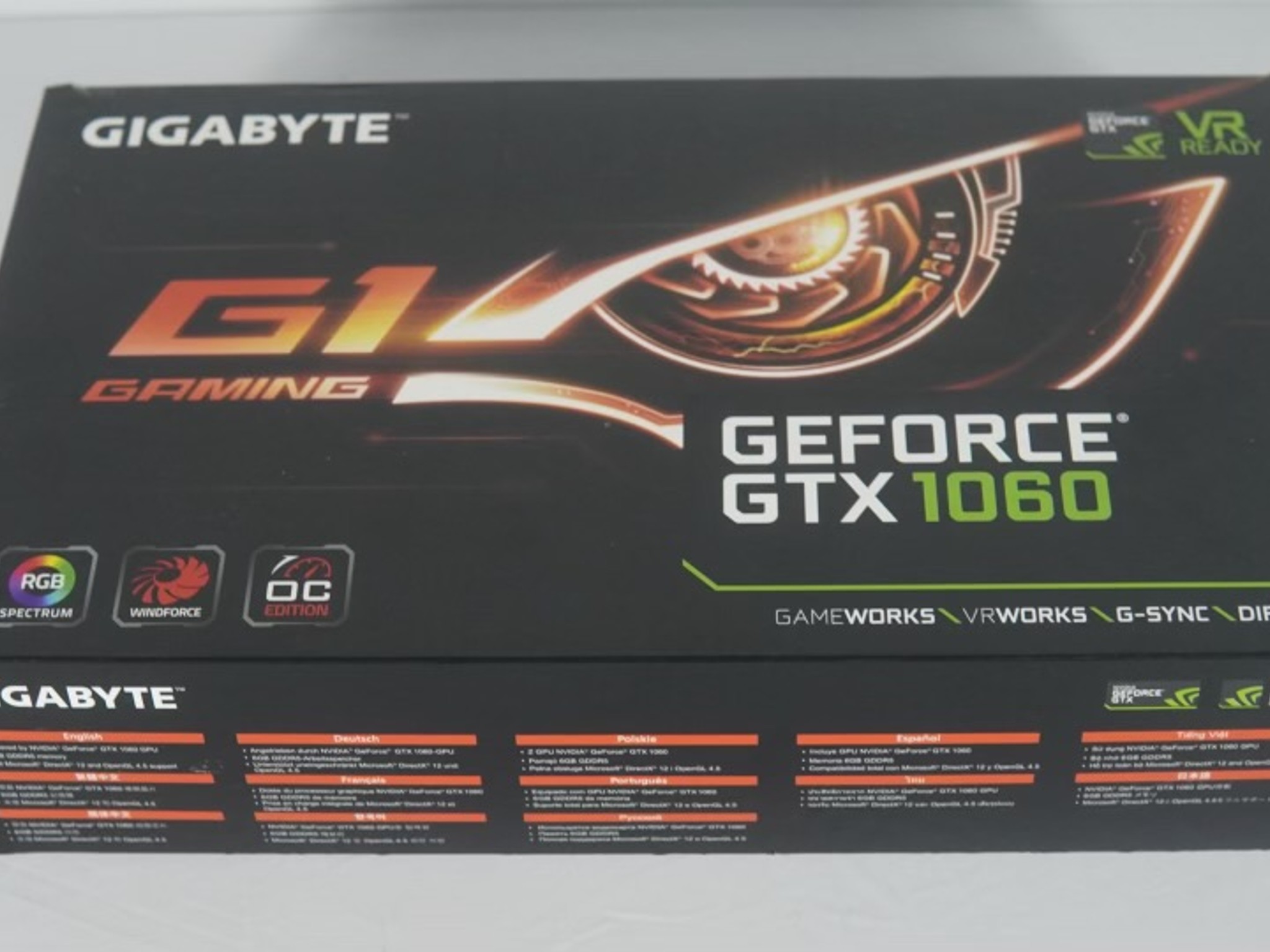 Nvidia Gigabyte G1 Gaming 1060 6GB