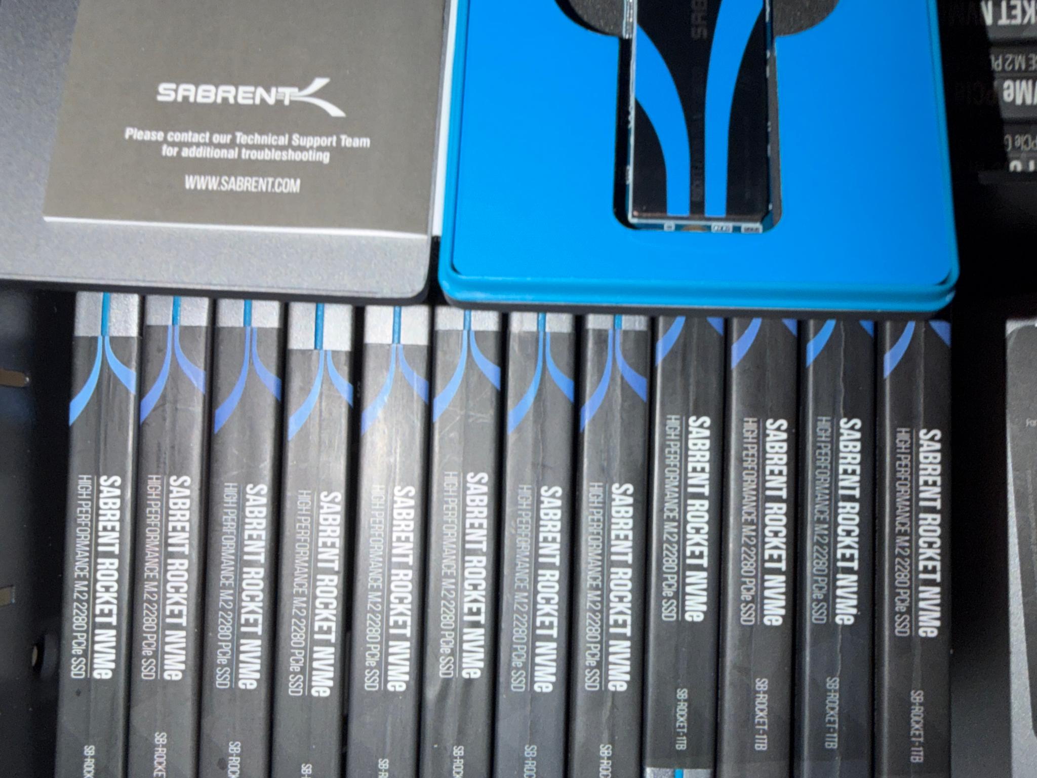 SABRENT ROCKET 1TB Refurbished NVME M.2 2280 SSDs