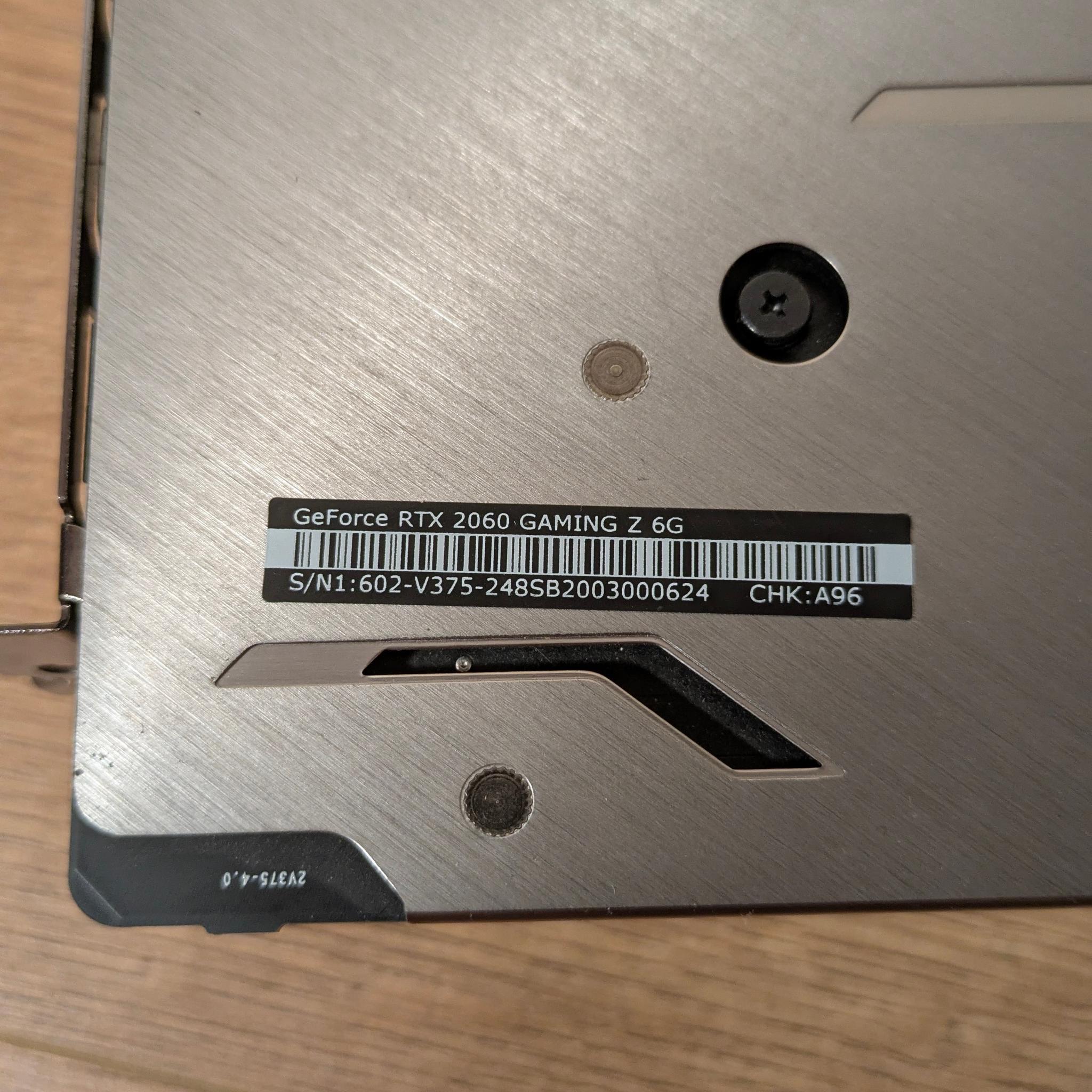 RTX 2060 6gb MSI GAMING Z - Used - 1080p, 1440p - Value
