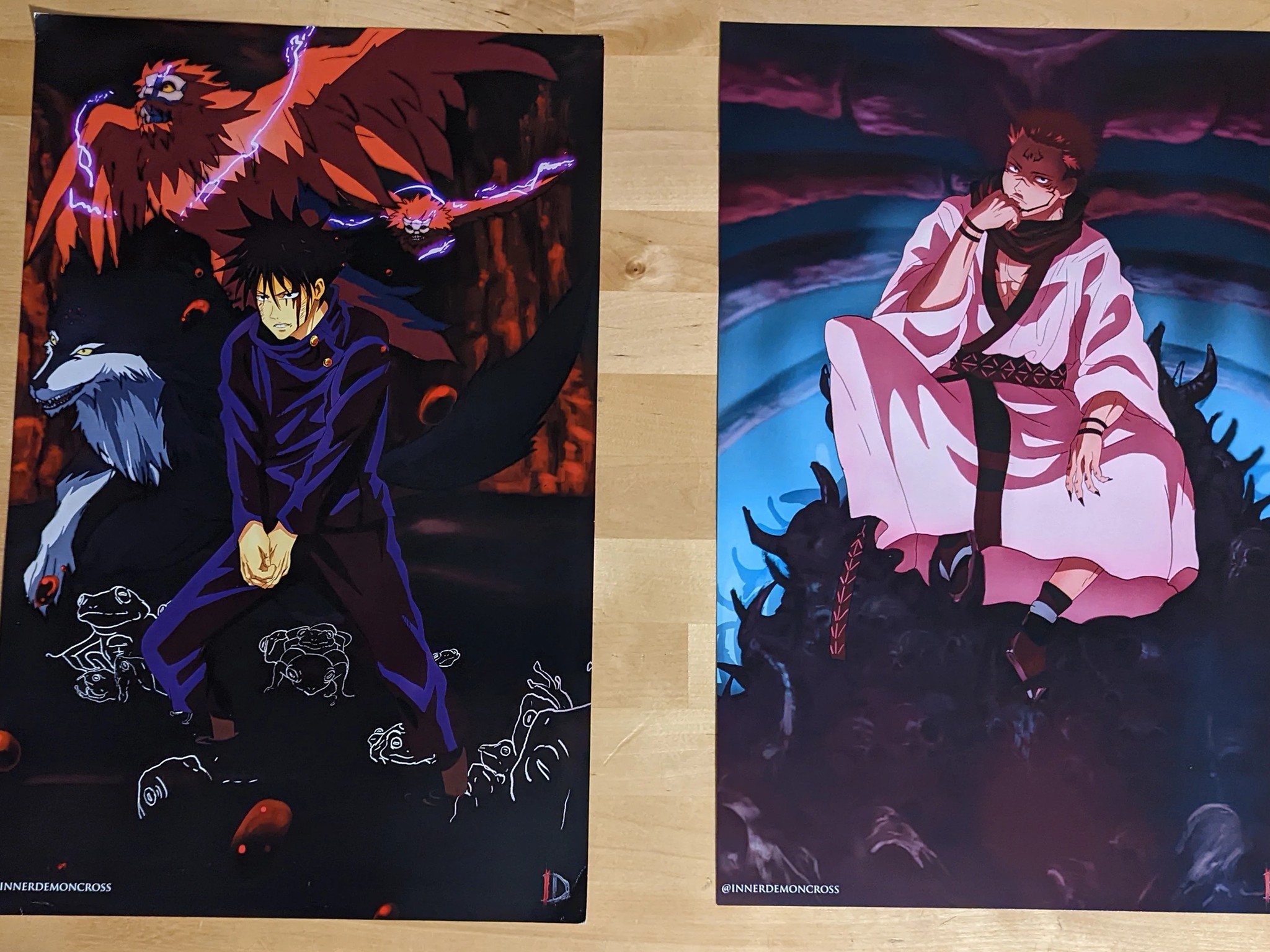 Jujutsu Kaisen Posters (2-pack) by Innerdemoncross | "Chimera Shadow Garden"