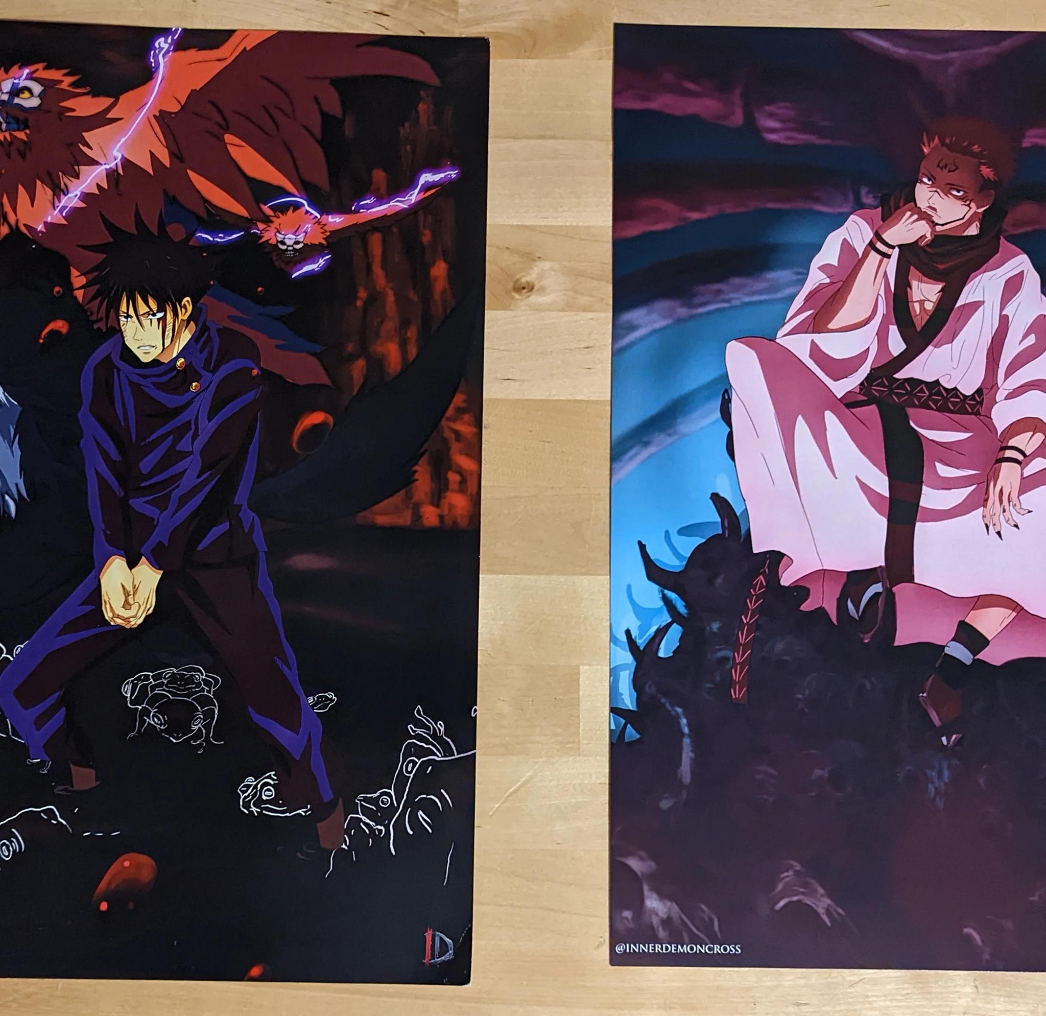 Jujutsu Kaisen Posters (2-pack) by Innerdemoncross | "Chimera Shadow Garden"