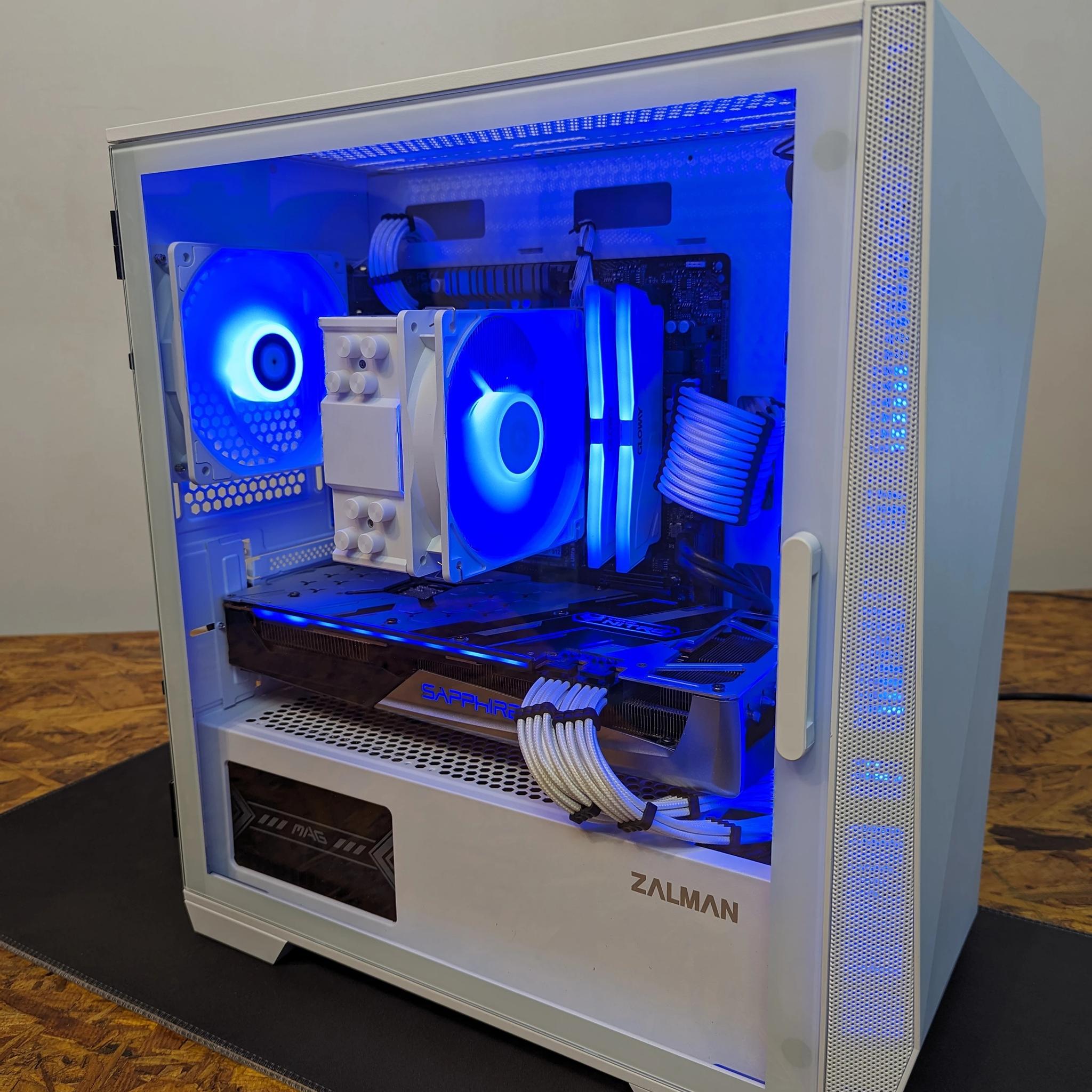 White RGB Mid-Range Gaming PC - Rx 5700xt, Ryzen 5 2600x, Micro ATX