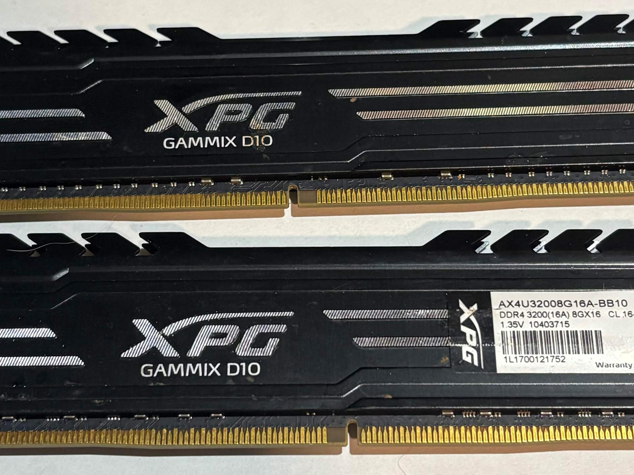 XPG Gammix D10 16GB (2x8GB) DDR4 3200MHz CL16 Gaming Memory Kit | Tested Working