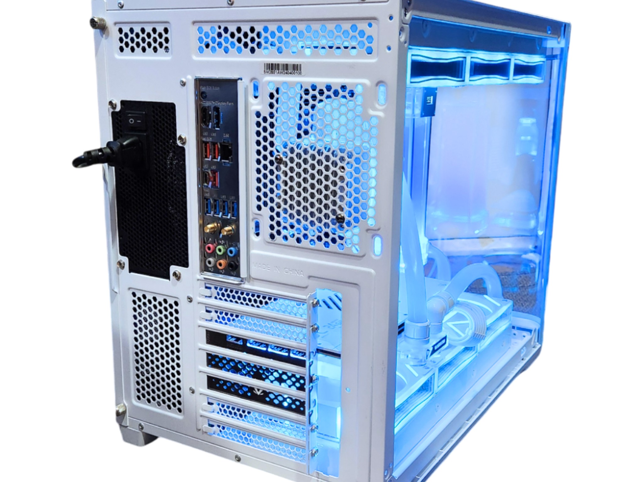 🧊Permafrost❄️: RTX 4090 | Ryzen 9 7900x | 32GB RAM | 2TB SSD | Custom Watercooled | White Gaming PC