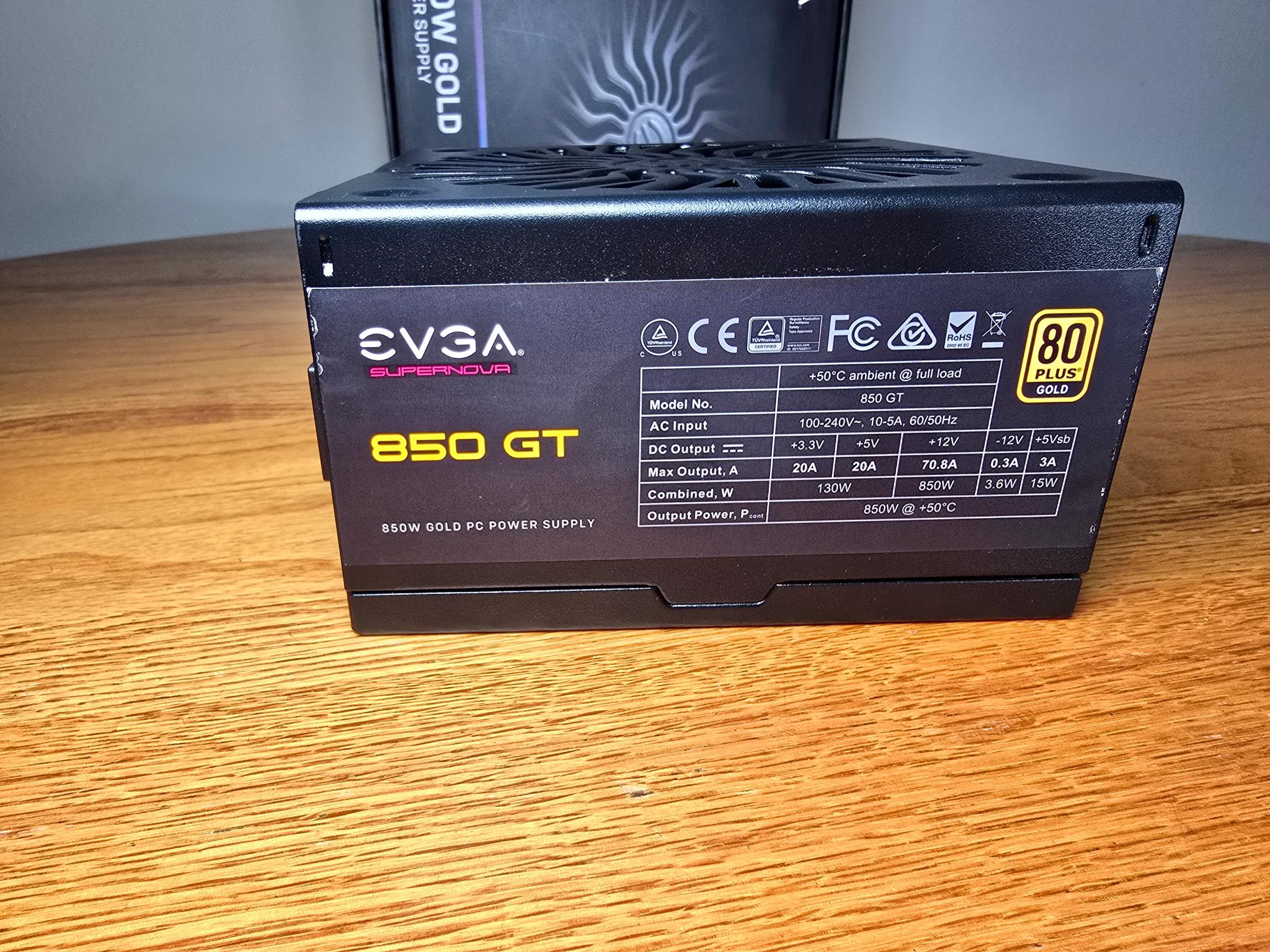 EVGA SuperNOVA 850 GT 850W PSU 80+ Gold Certified Fully Modular ATX Power Supply
