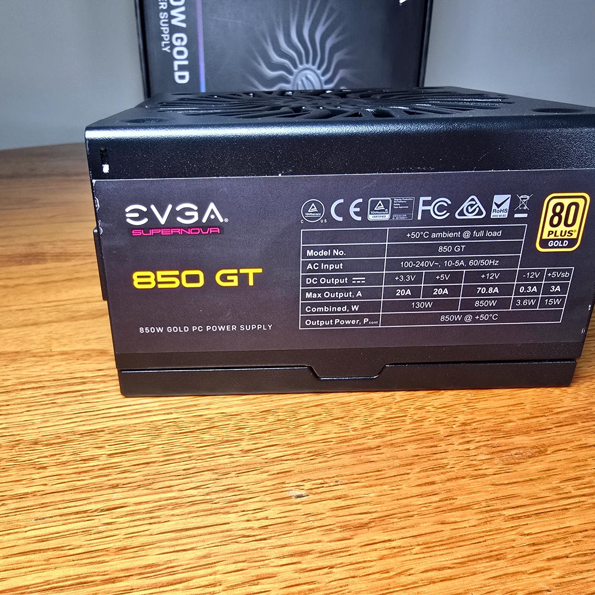 EVGA SuperNOVA 850 GT 850W PSU 80+ Gold Certified Fully Modular ATX Power Supply
