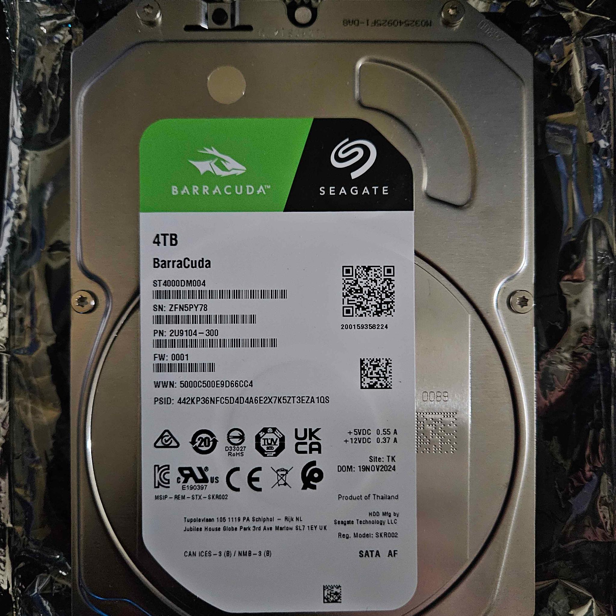 Seagate BarraCuda Pro 4TB