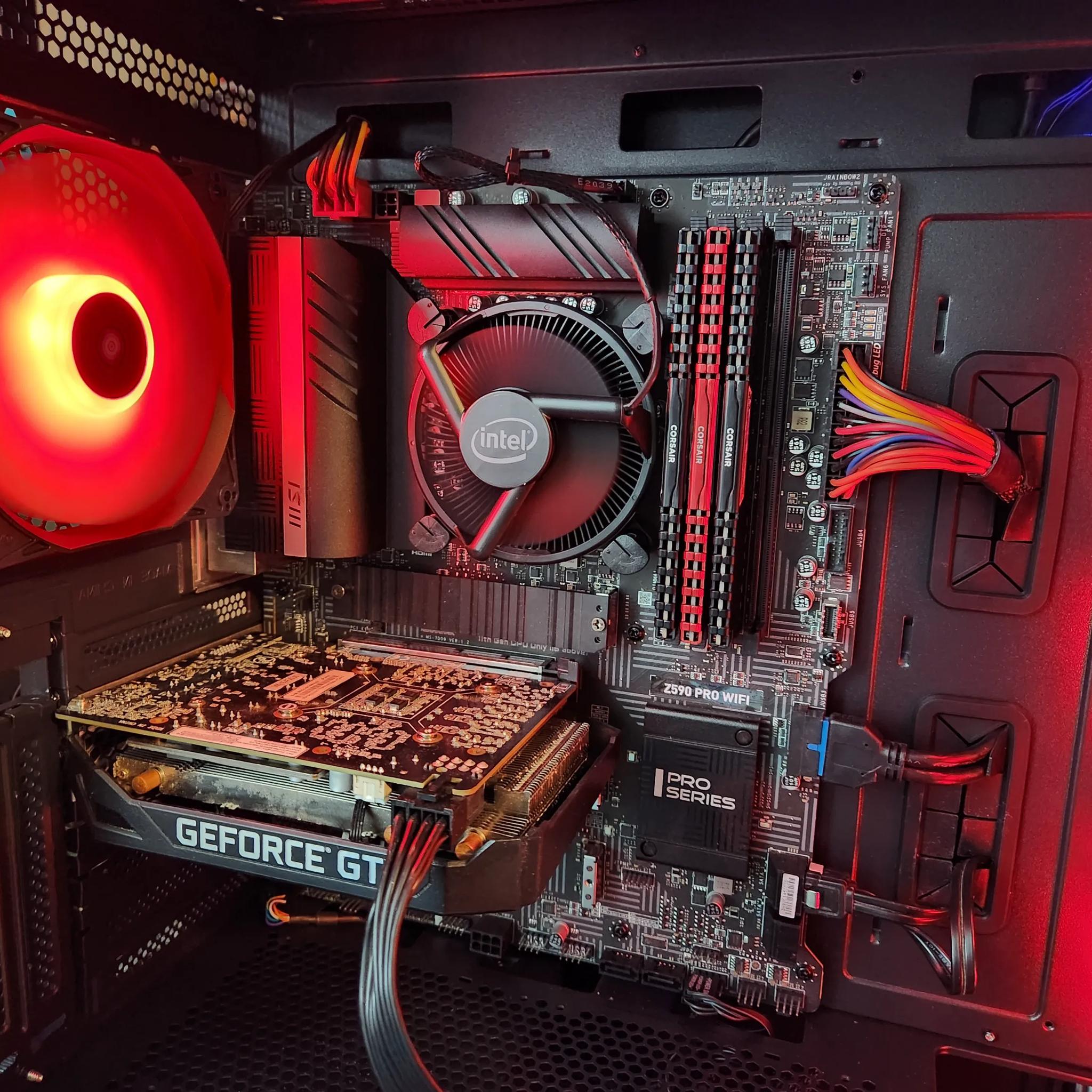 THE RED MONSTER 3 Budget 1080P gaming pc GTX 1660 super/ Intel 10105f