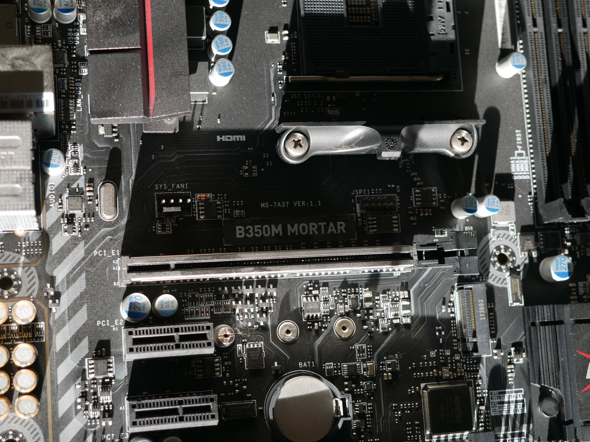 MSI B350 MORTAR Micro ATX AM4 Motherboard