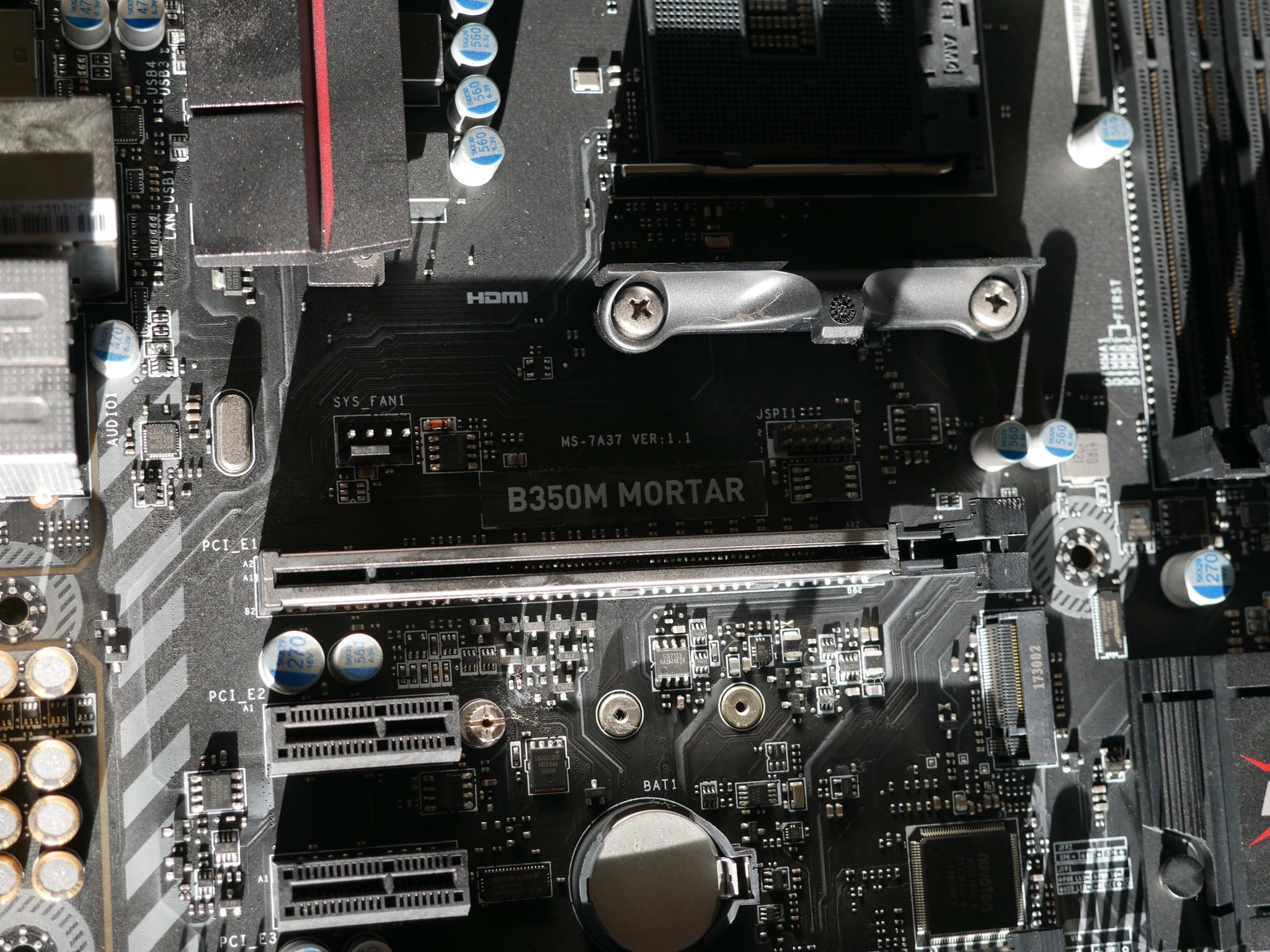 MSI B350 MORTAR Micro ATX AM4 Motherboard