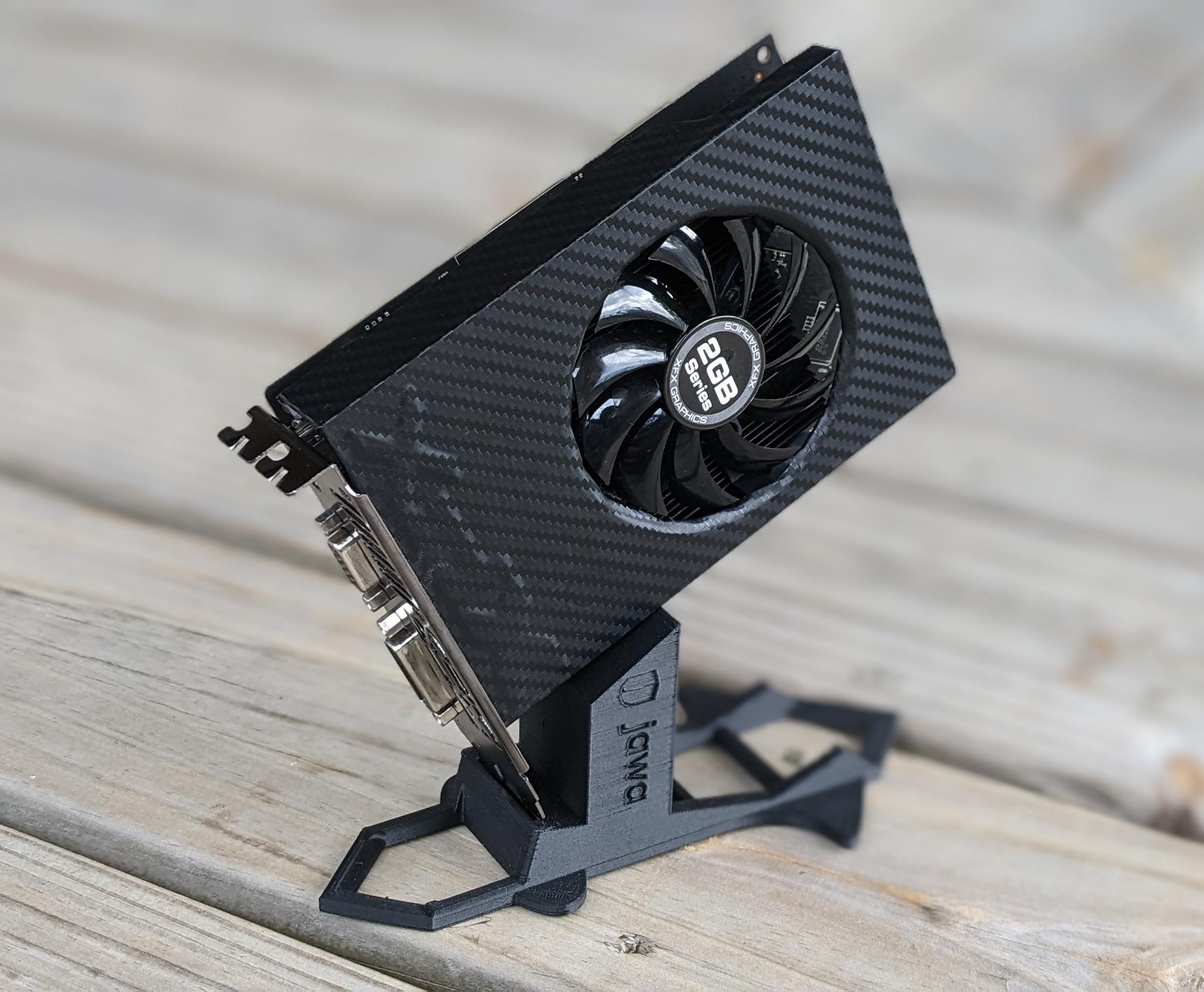 Black Vinyl Wrapped XFX AMD Radeon R7 240 2GB
