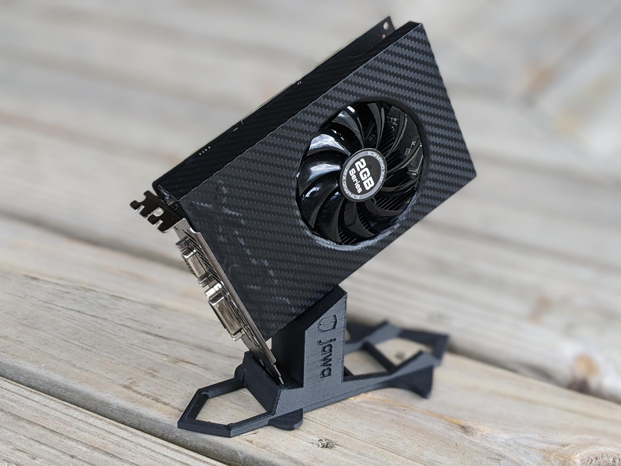 Black Vinyl Wrapped XFX AMD Radeon R7 240 2GB