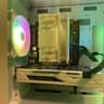 White GLASS Gaming PC| Intel i5 / Amd RX580 / 8GB / 500GB SSD Win 10 Pro WiFi