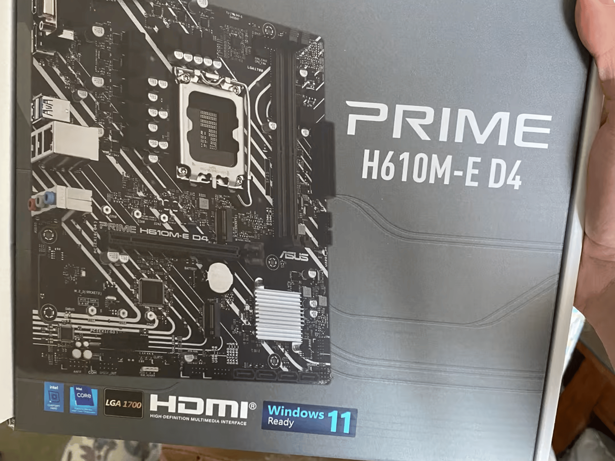 ASUS Prime H610M-E D4 Motherboard, brand new unopened, still factory sealed