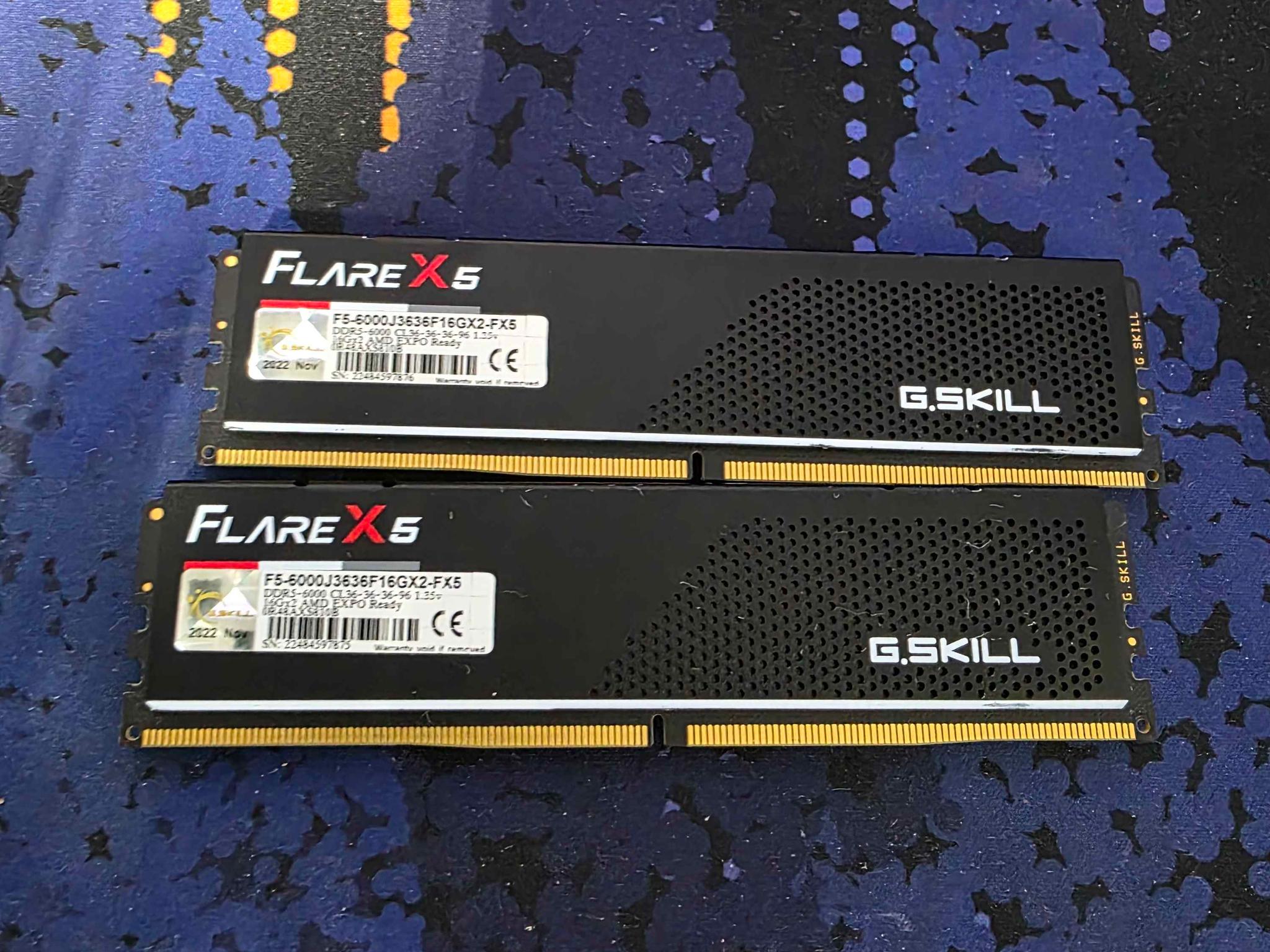 G.Skill Flare X5 Series 32GB (2 x 16GB) DDR5-6000 PC5-48000 CL36