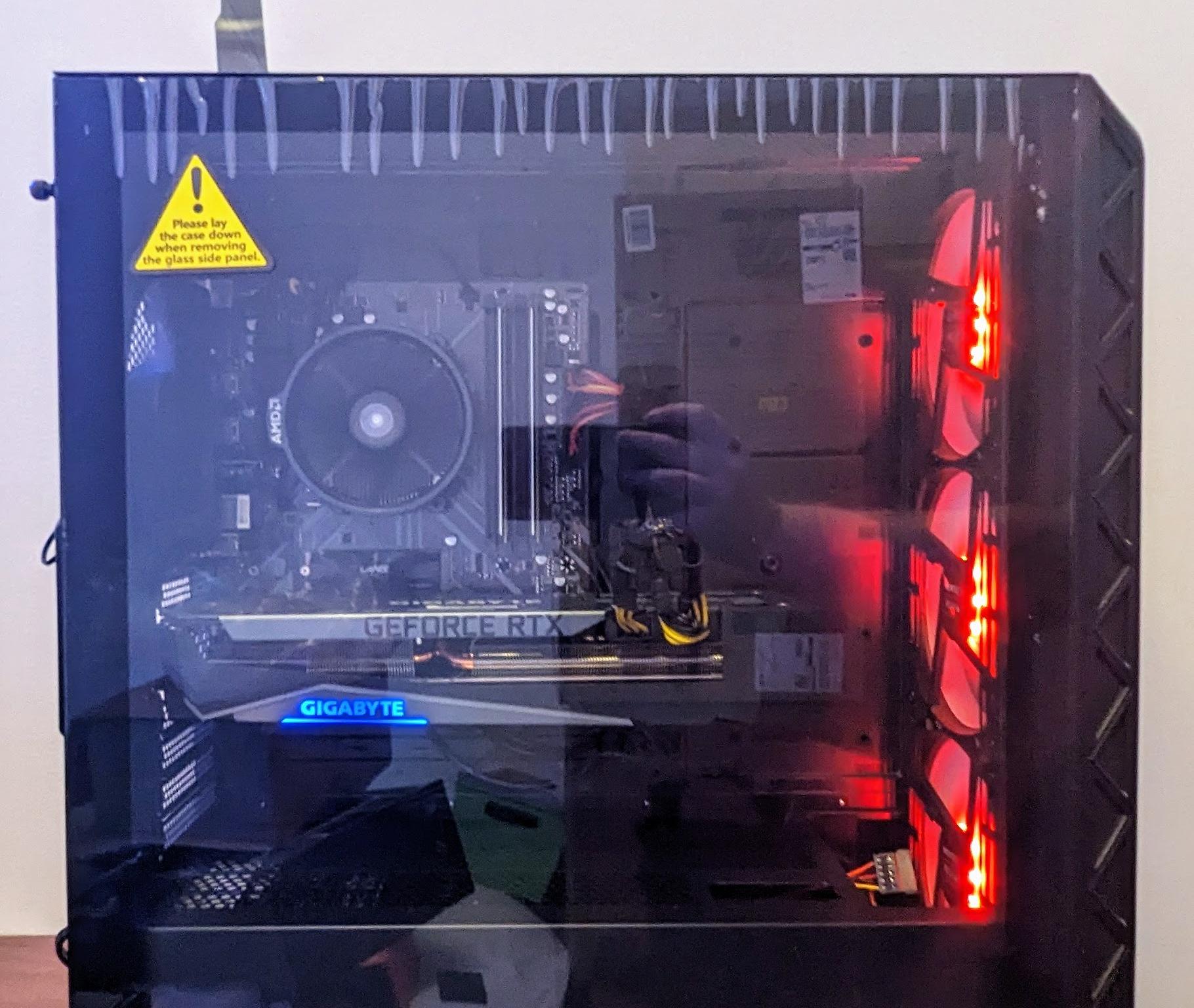 Gaming PC - AMD Ryzen 7 5700x - 32GB DDR4 3200MHZ RAM - Nvidia RTX 3070ti 8GB GPU - 3TB - B450 - W11