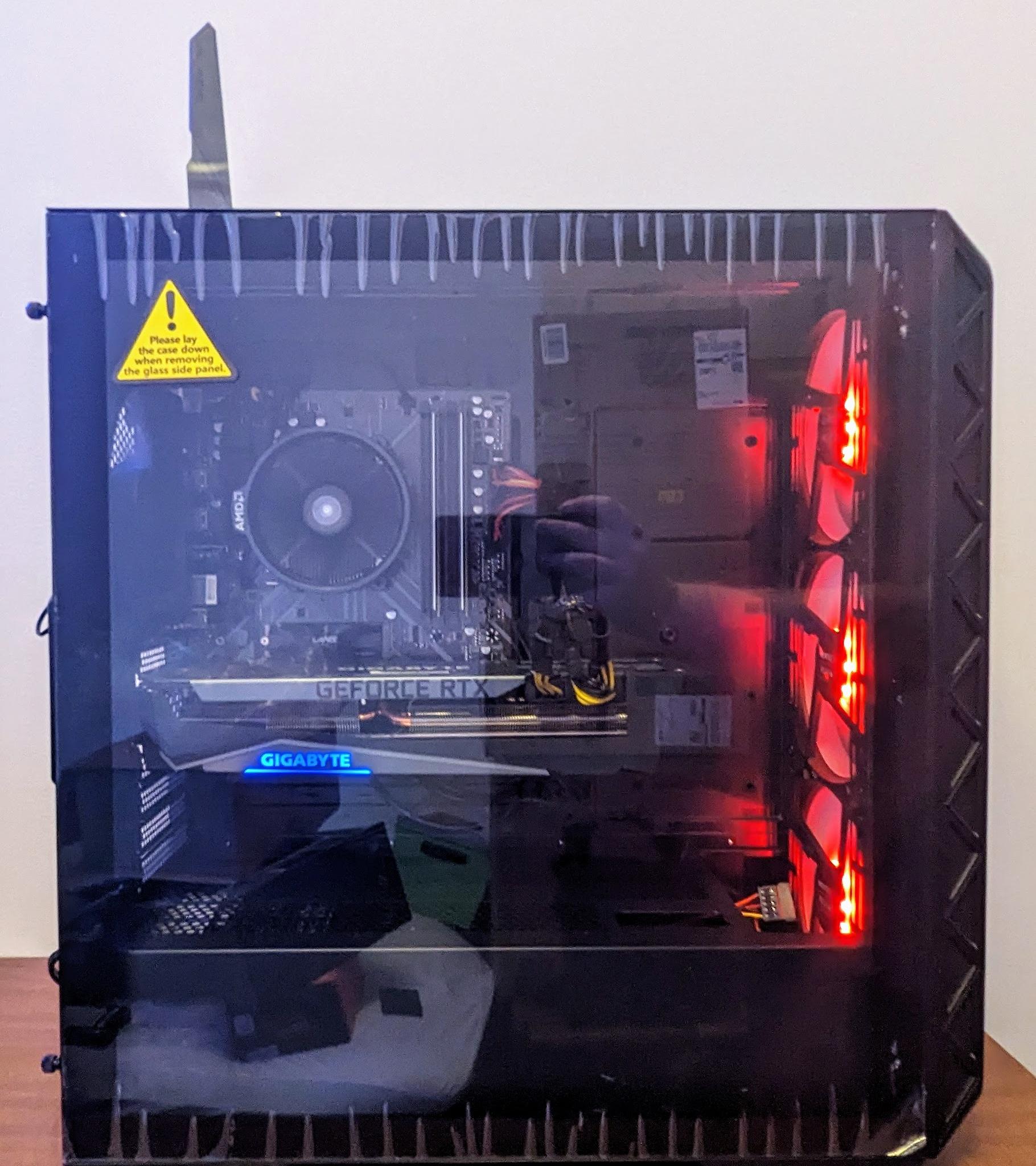 Gaming PC - AMD Ryzen 7 5700x - 32GB DDR4 3200MHZ RAM - Nvidia RTX 3070ti 8GB GPU - 3TB - B450 - W11