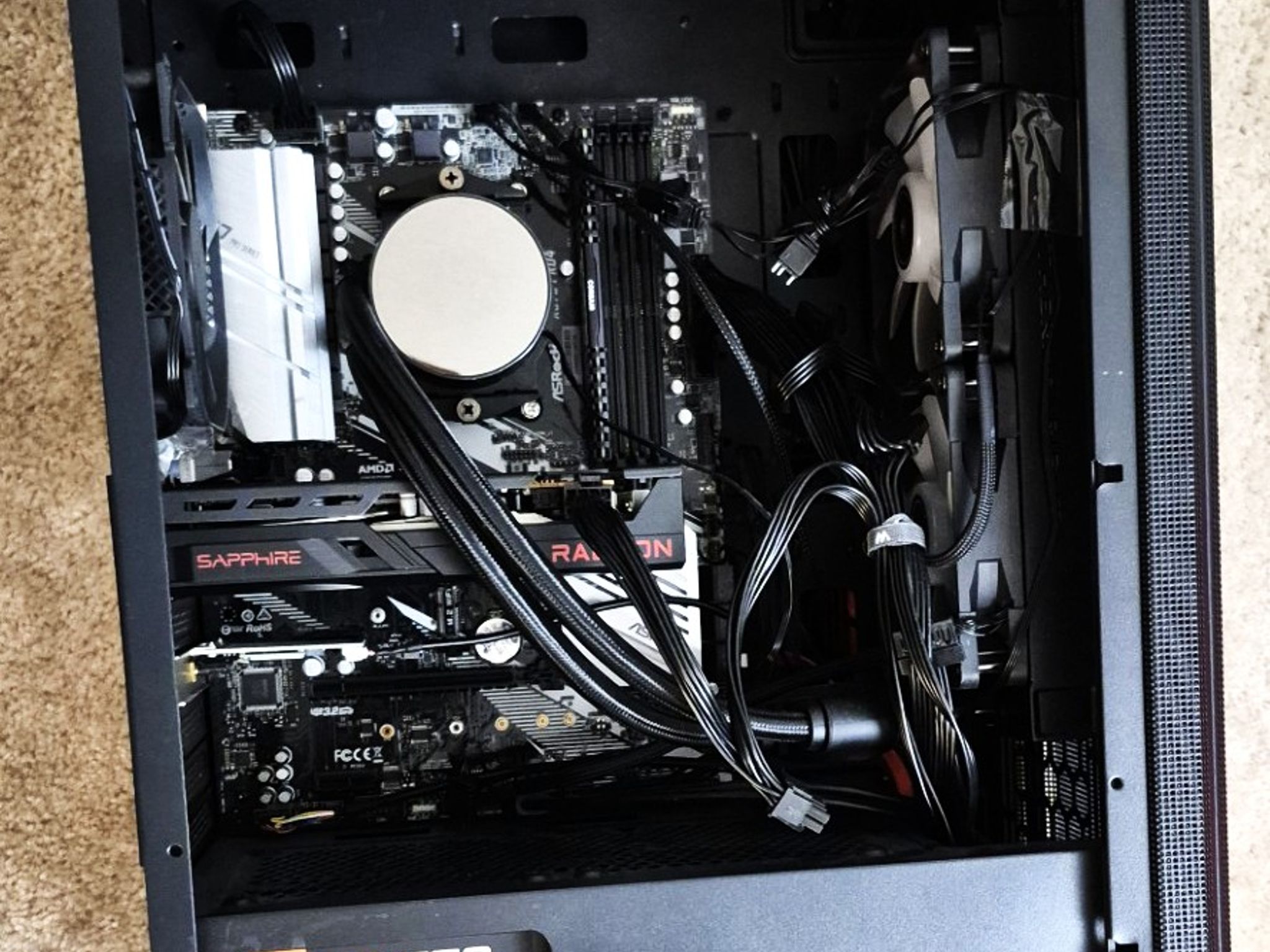 Used ASRock AMD X570 PRO4 Mobo, 3950X CPU, AMD Radeon RX6600 GPU, AIO Cooler, 32GB RAM, 1TB M.2 NVMe