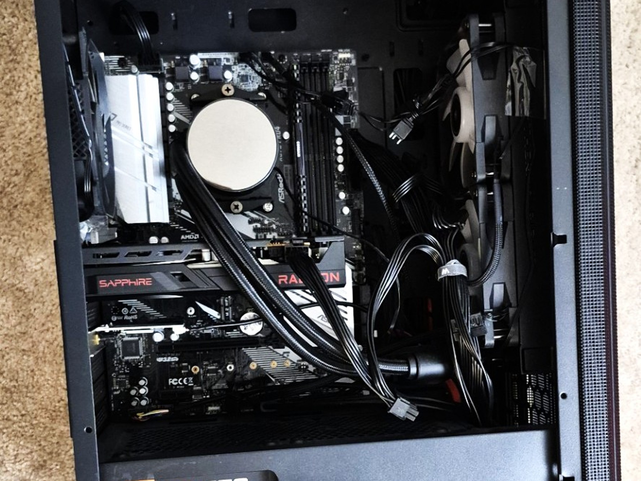 Used ASRock AMD X570 PRO4 Mobo, 3950X CPU, AMD Radeon RX6600 GPU, AIO Cooler, 32GB RAM, 1TB M.2 NVMe