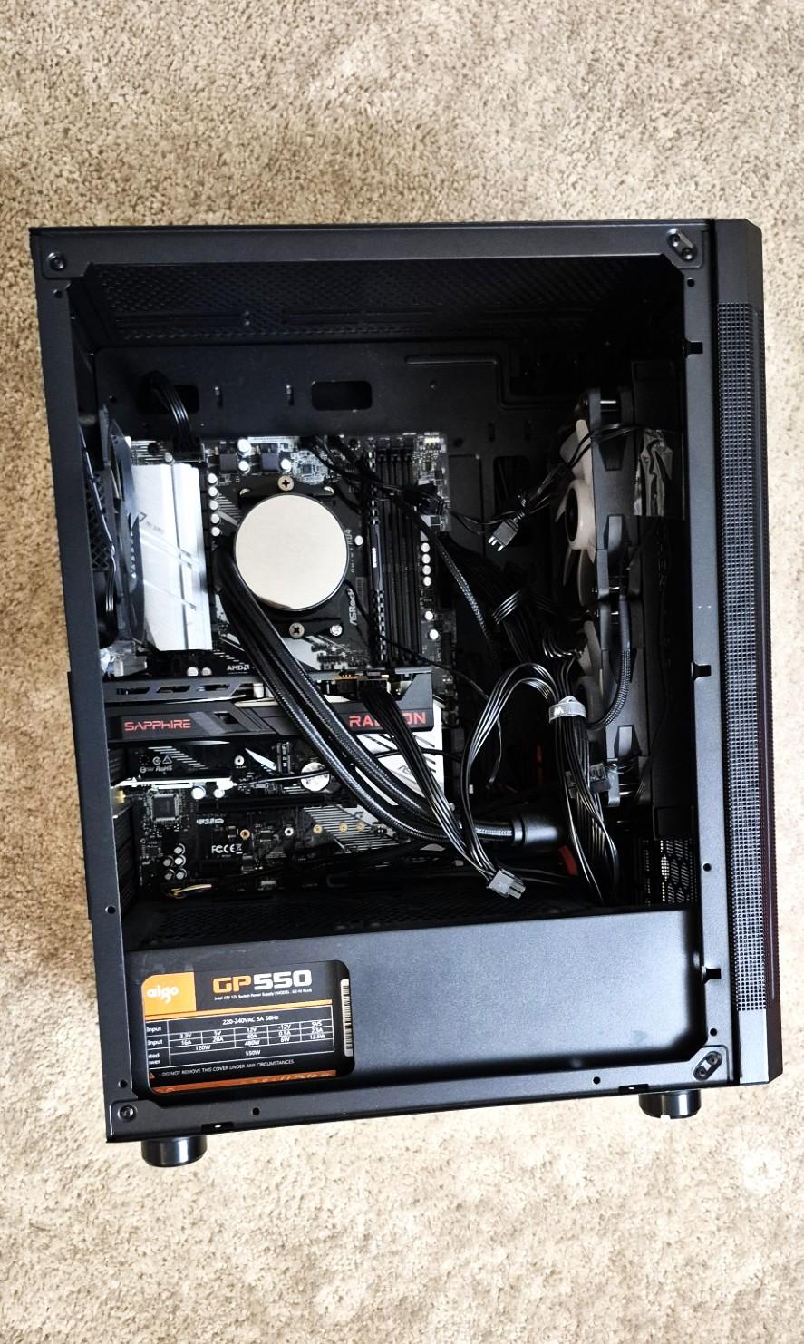 Used ASRock AMD X570 PRO4 Mobo, 3950X CPU, AMD Radeon RX6600 GPU, AIO Cooler, 32GB RAM, 1TB M.2 NVMe