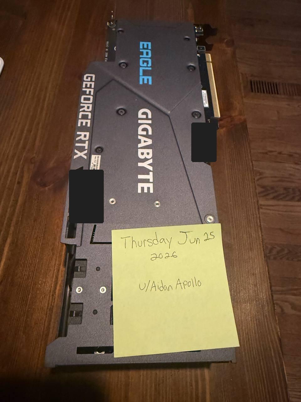 Gigabyte GeForce RTX 3080 EAGLE OC 10GB GPU - Tested, Works Great