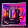 🔥 White Infinity Gaming PC - RTX 5060, Ryzen 7 2700x, 32gb, 1tb NVME