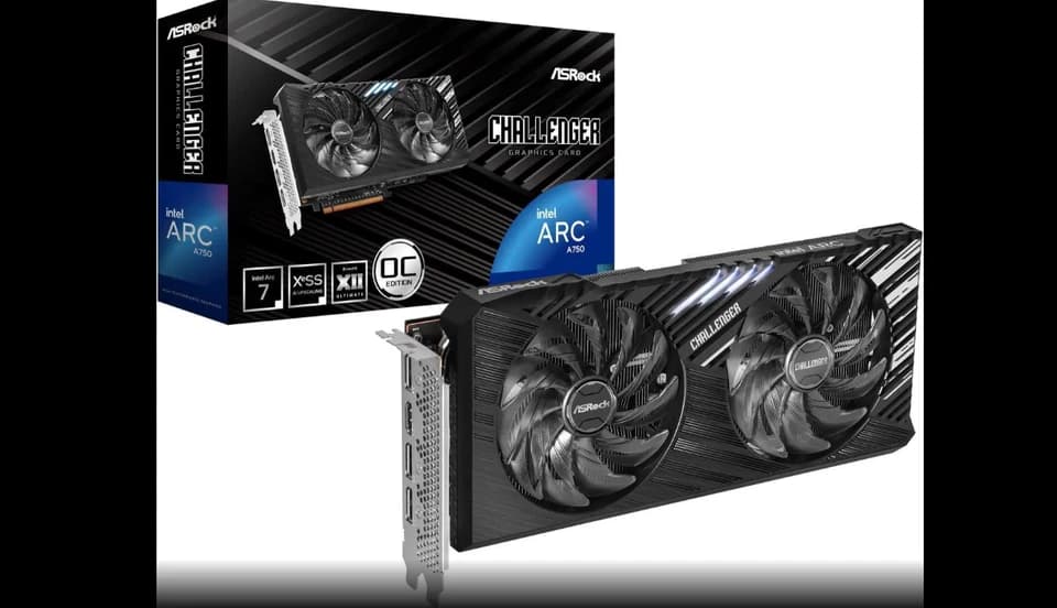Gaming PC RYZEN 5 5500 Ram 16GB GPU intel Arc a 750 8GB storage 1 TBNVME + Extra