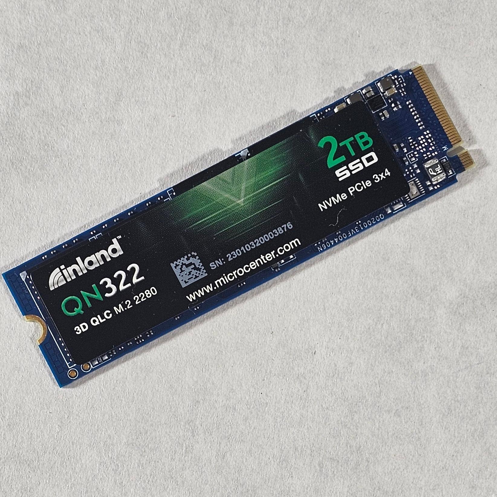 2TB NVMe M.2 SSD Inland QN322 Gen3