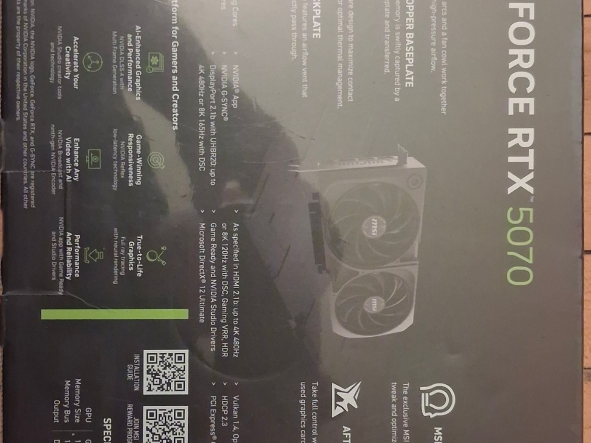 MSI GeForce RTX 5070 12G SHADOW 2X OC