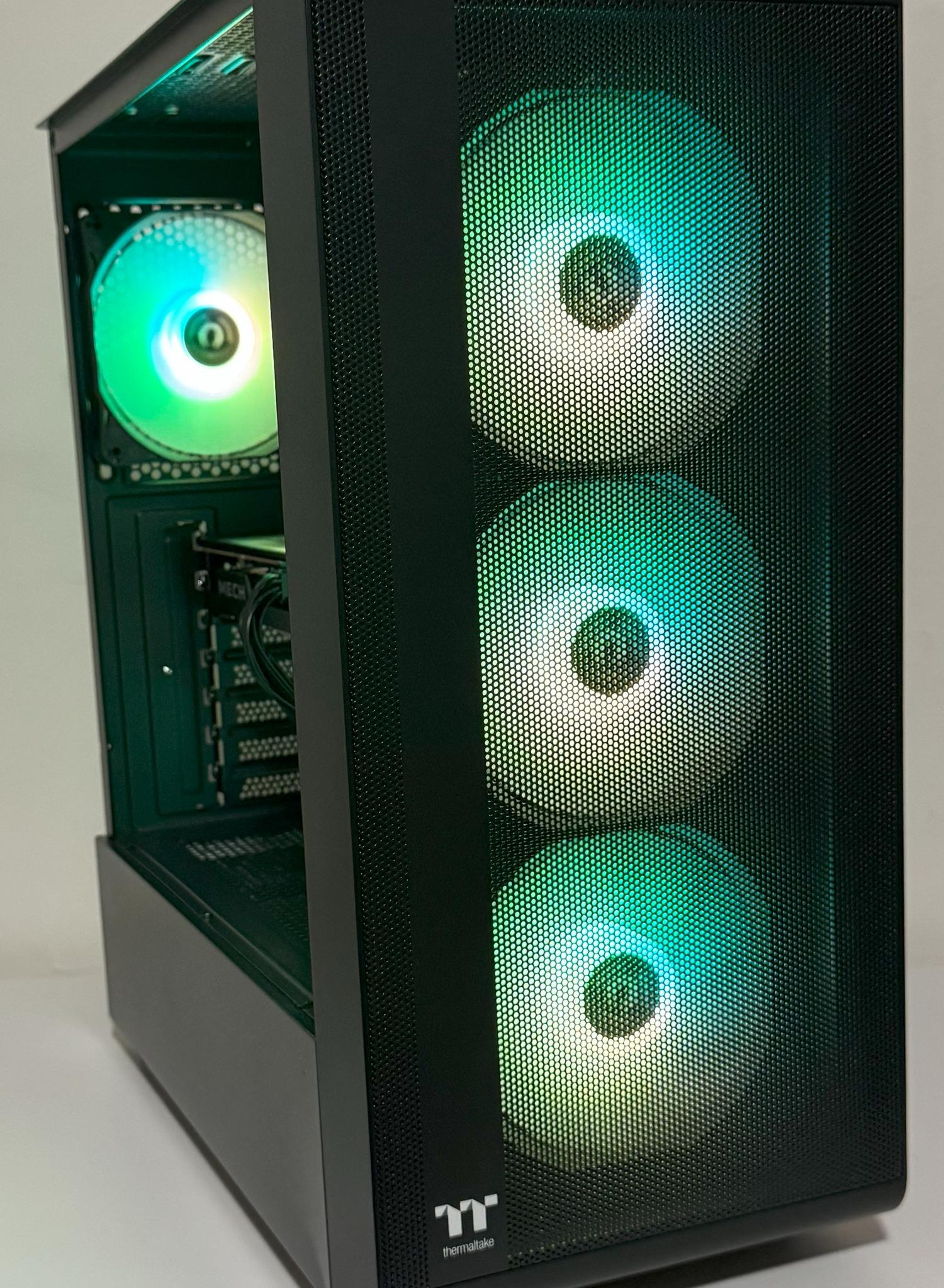 AMD Ryzen 5 5600GT Gaming PC Radeon RX 6500 XT MSI B550 32GB DDR4 1TB NVMe SSD Thermaltake ARGB Case