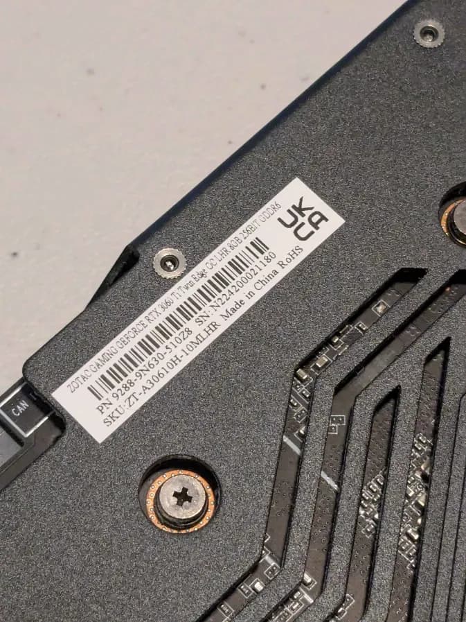 Nvidia GeForce RTX 3060 Ti 8GB Zotac Twin Edge OC (one year used, original box)