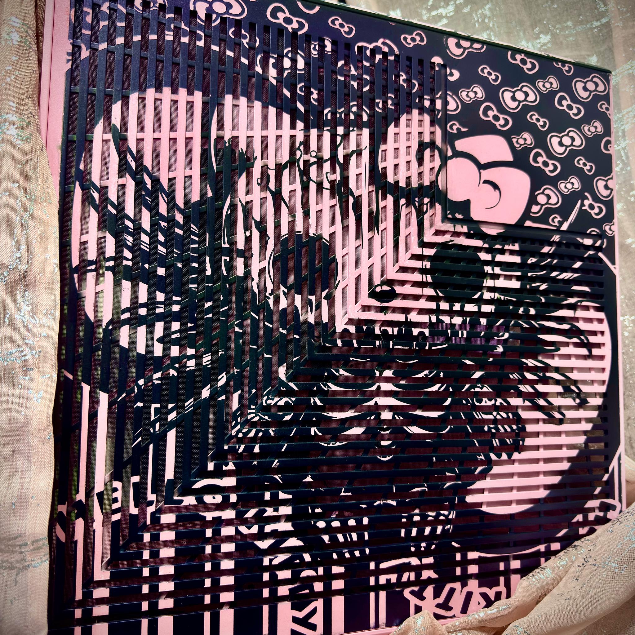 Spectral Kitty Custom PC Case - Hyte Y70 Strawberry