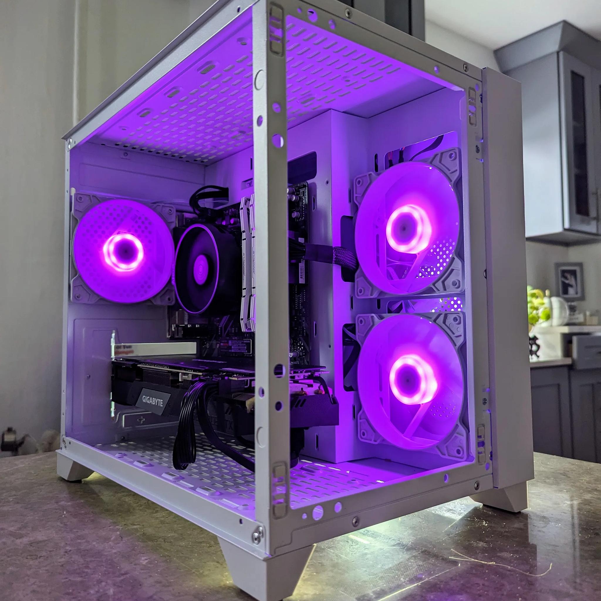 RTX 2070 Super, Ryzen 5 5600x Mid Level RGB Gaming PC (WHITE)