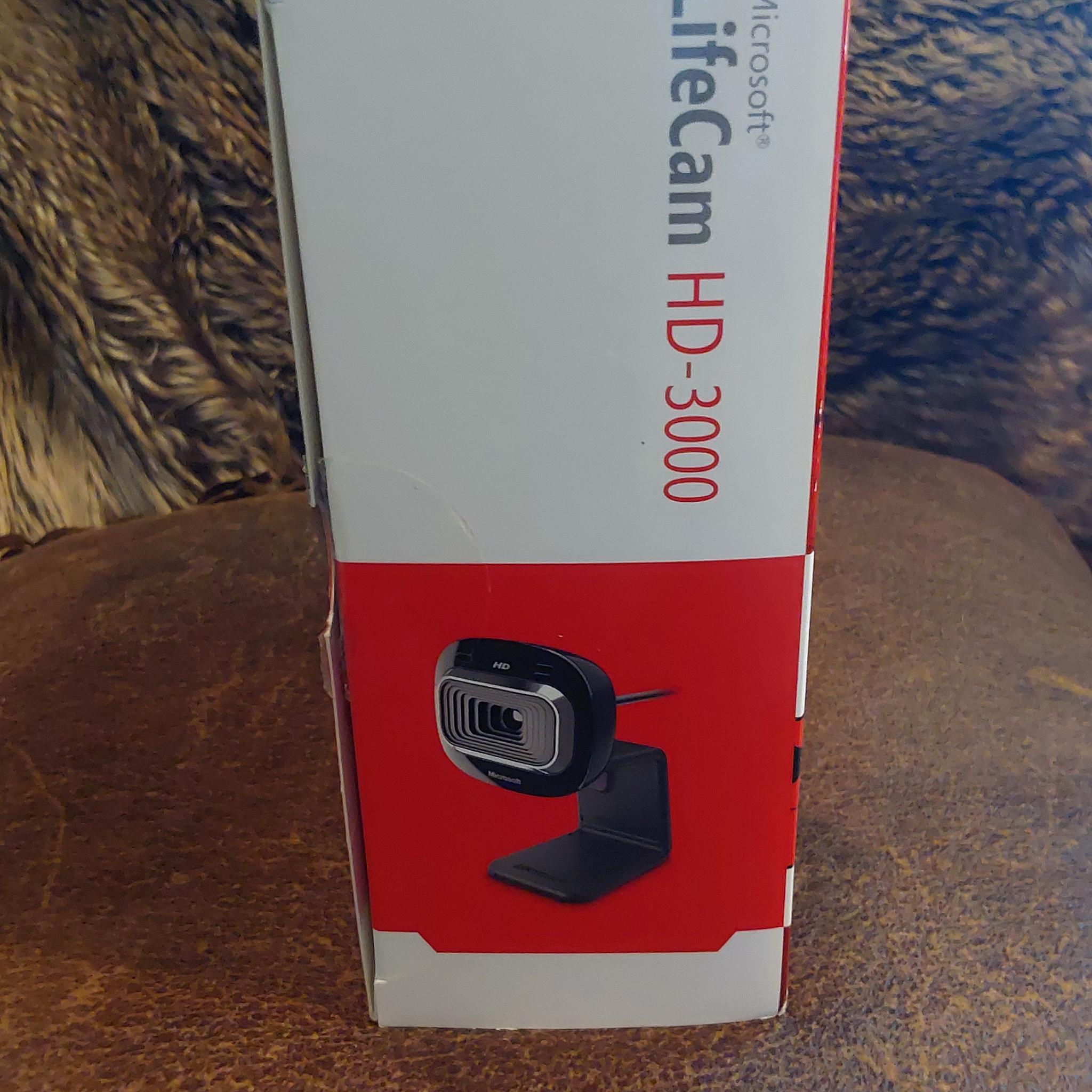 MICROSOFT LIFECAM HD-3000 USB HD WIDESCREEN VIDEO WEBCAM