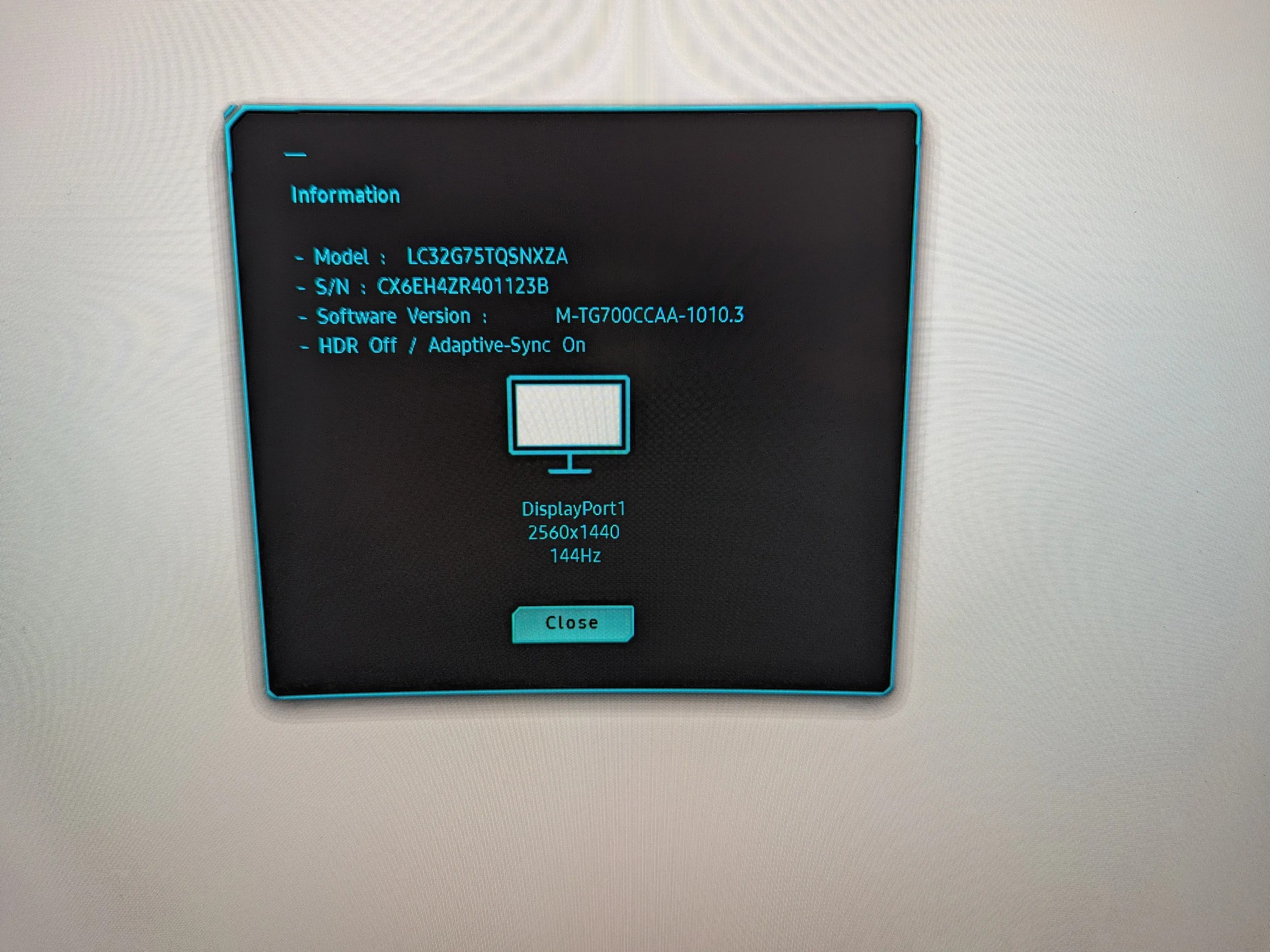 Samsung G7 Odyssey 2K 240HZ Gaming Monitor