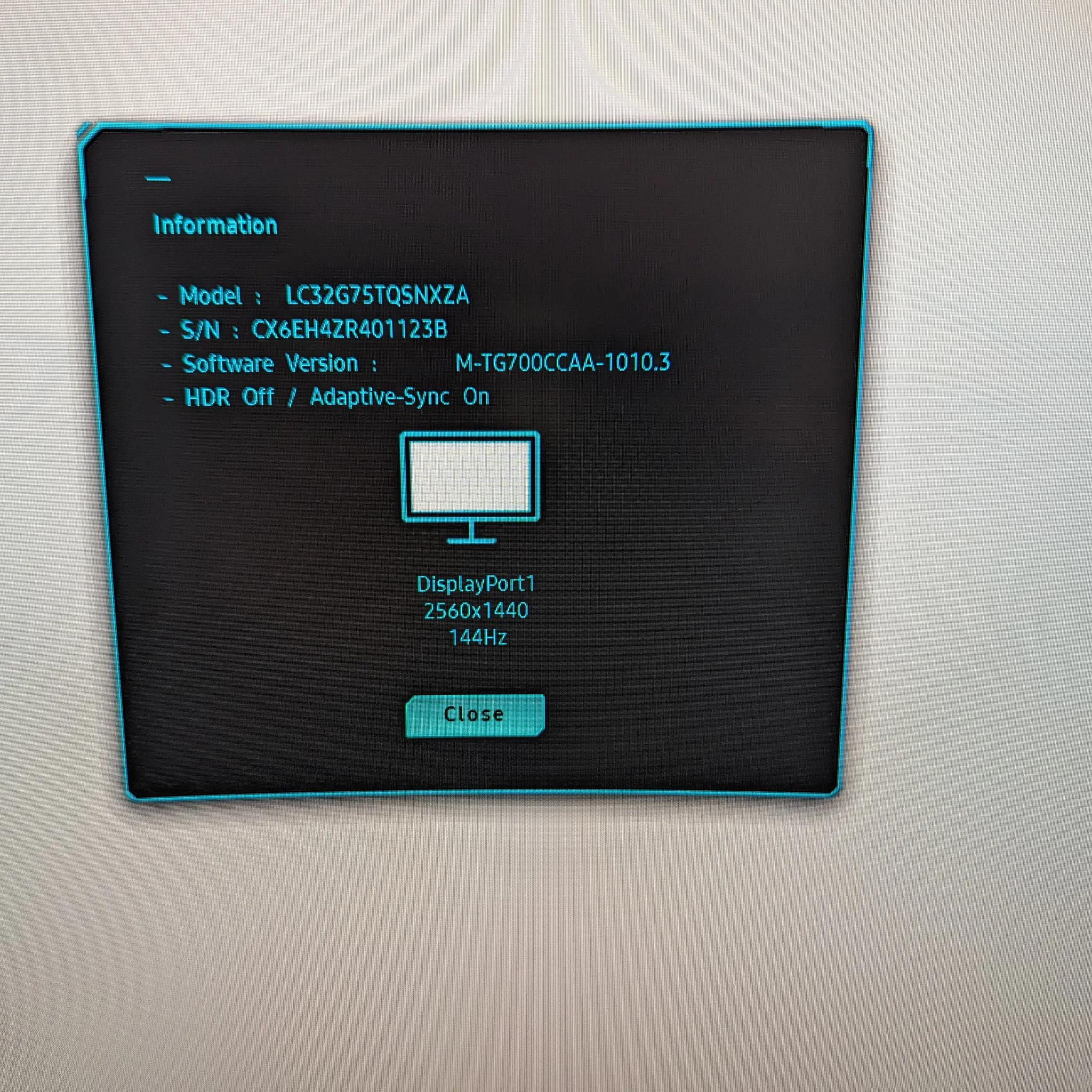 Samsung G7 Odyssey 2K 240HZ Gaming Monitor