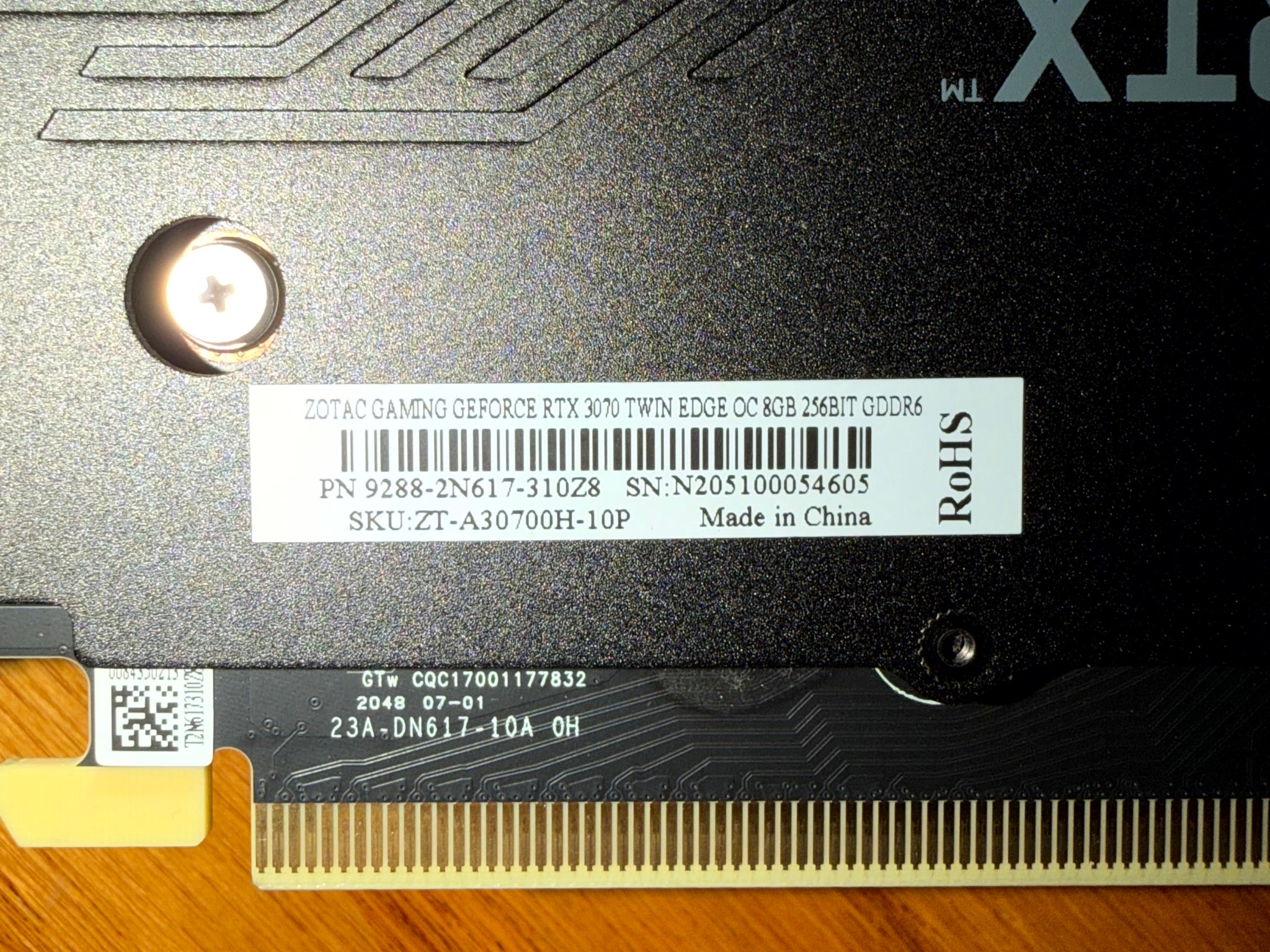 Zotac Twin Edge OC GeForce RTX 3070