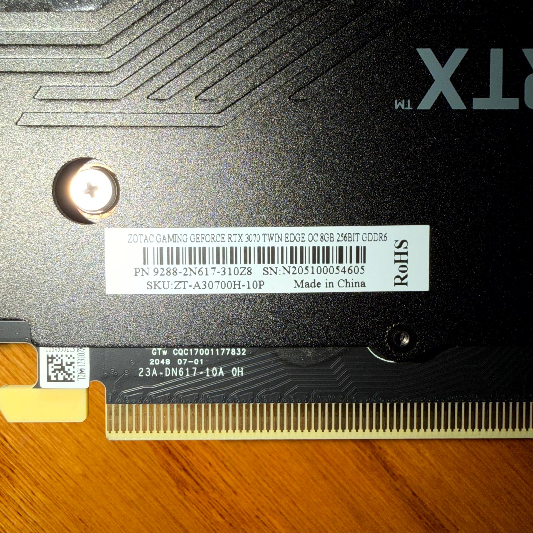 Zotac Twin Edge OC GeForce RTX 3070