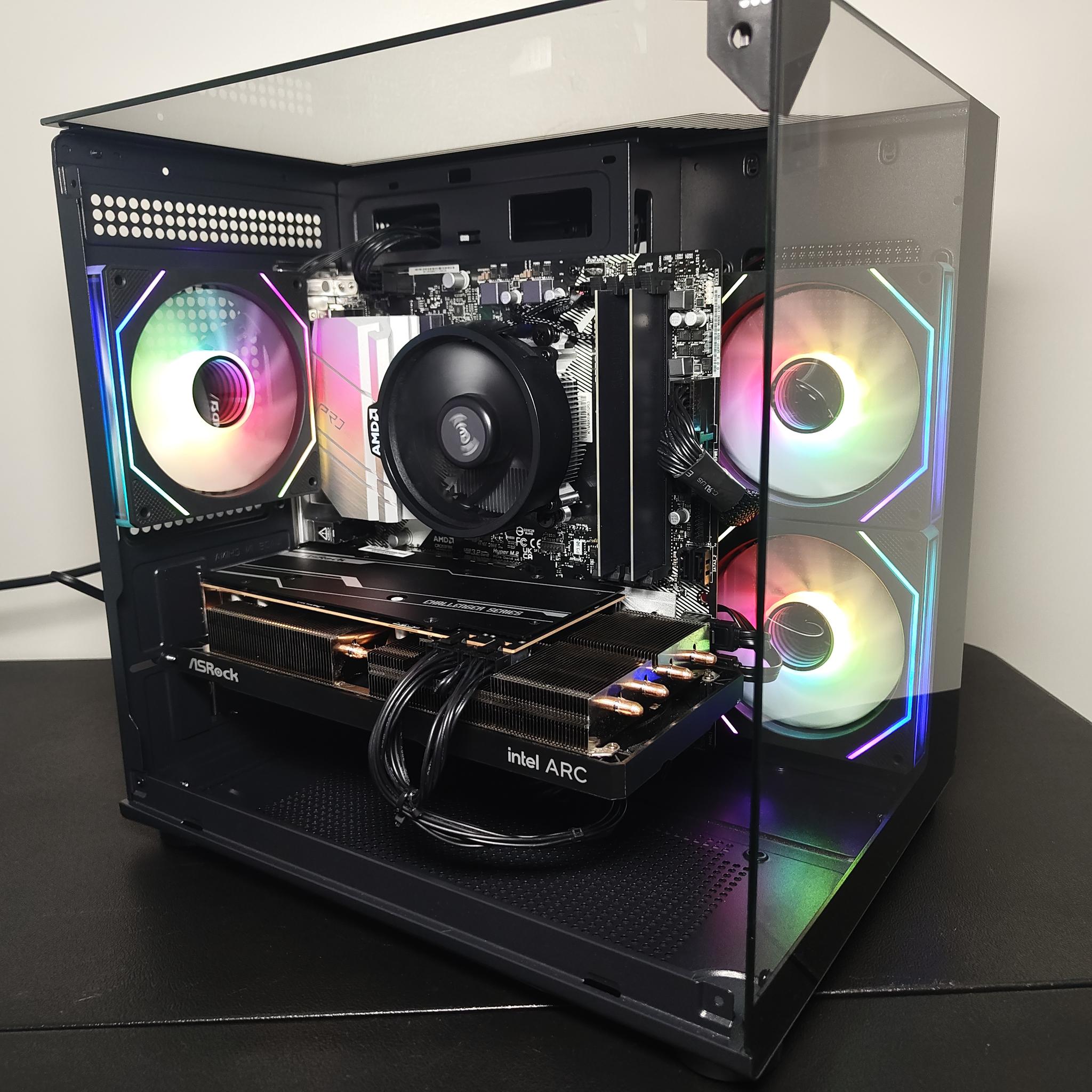 🔵PRO Gaming/Streaming PC |Ryzen 5 5500 | 16GB RAM | 1.5TB Storage | ARC A750 | Windows 11 WiFi 6🔵