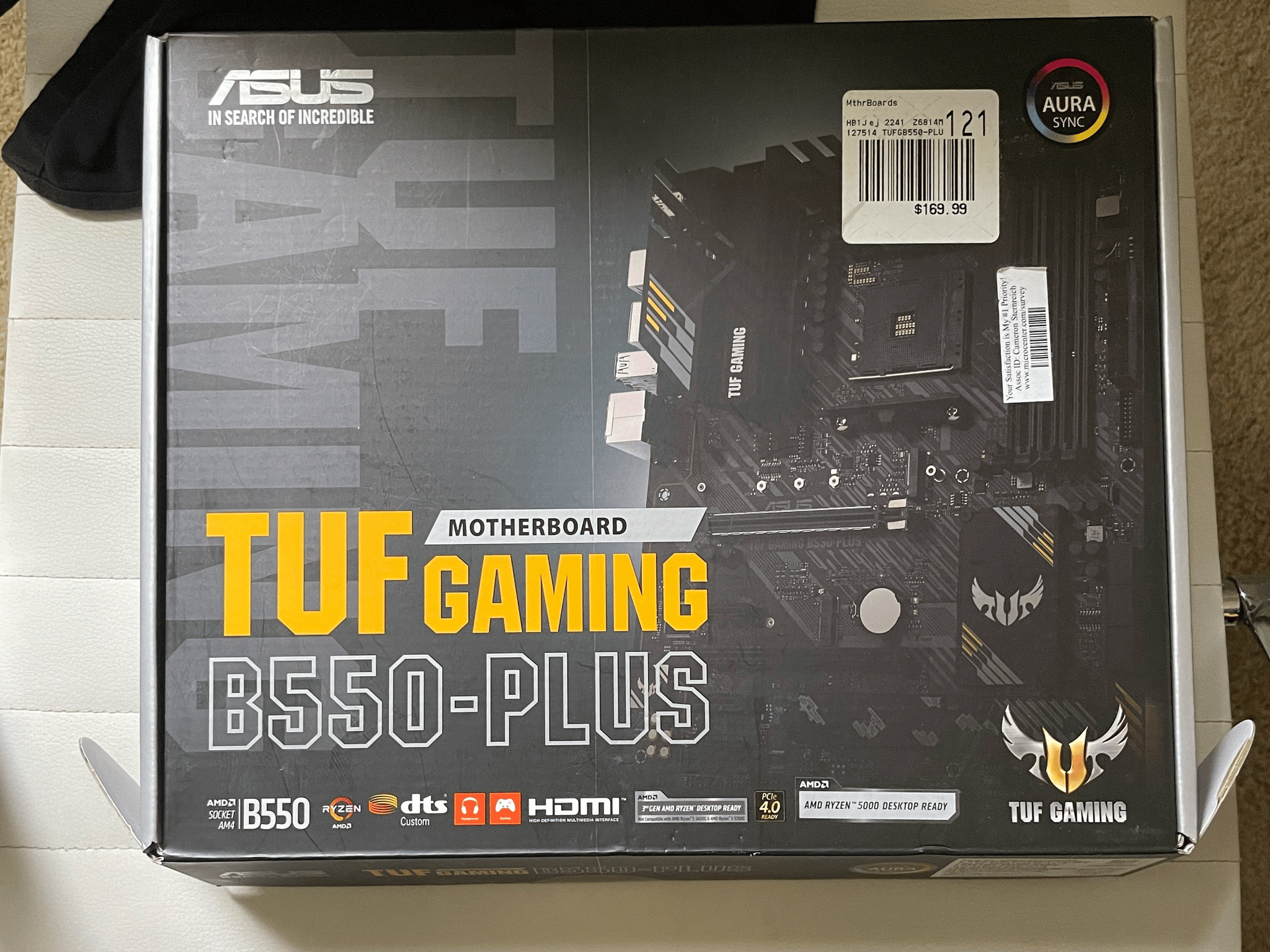 ASUS TUF GAMING B550-Plus AM4 Motherboard