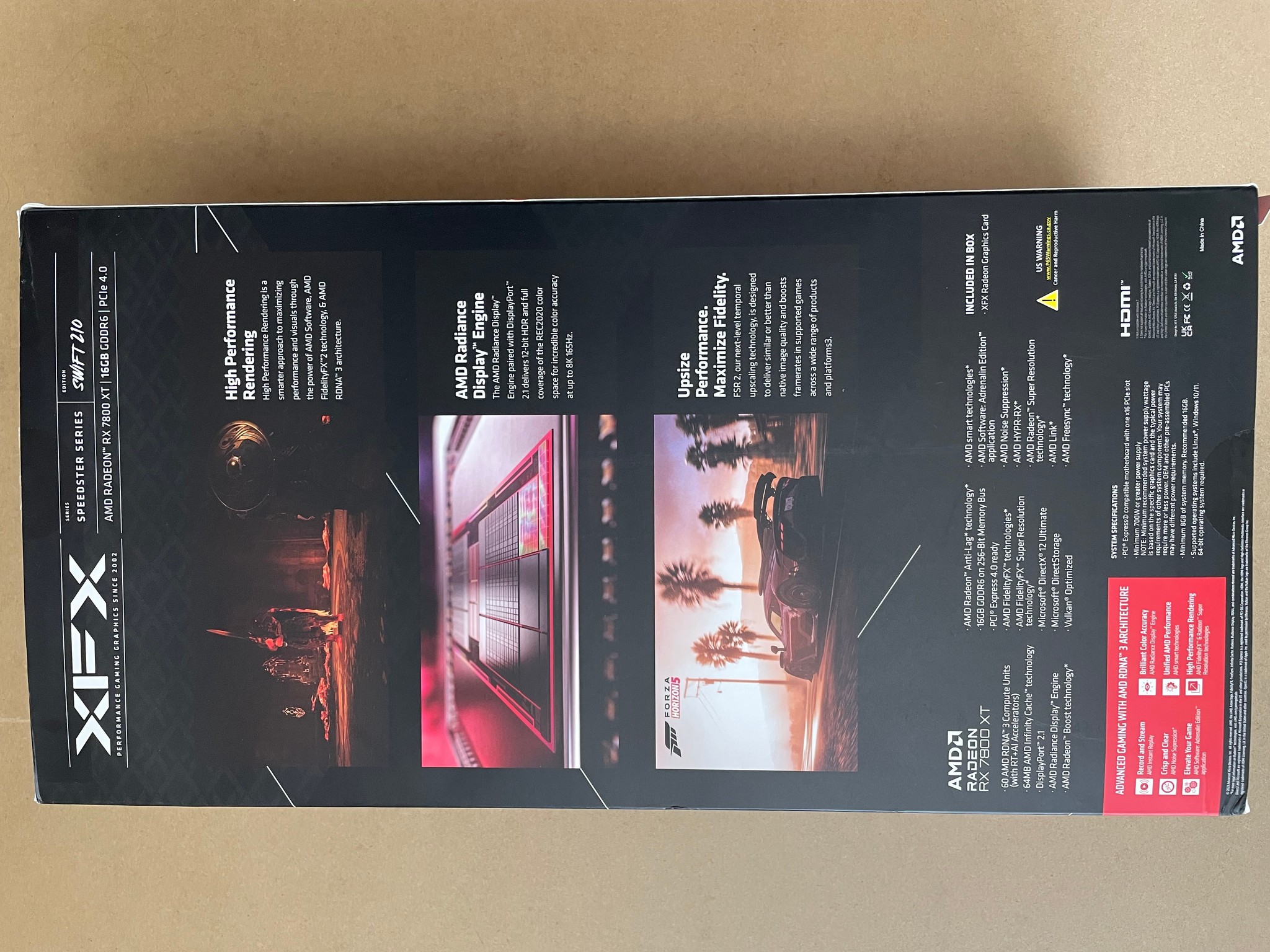 XFX SWFT 210 AMD Radeon RX 7800XT 16GB