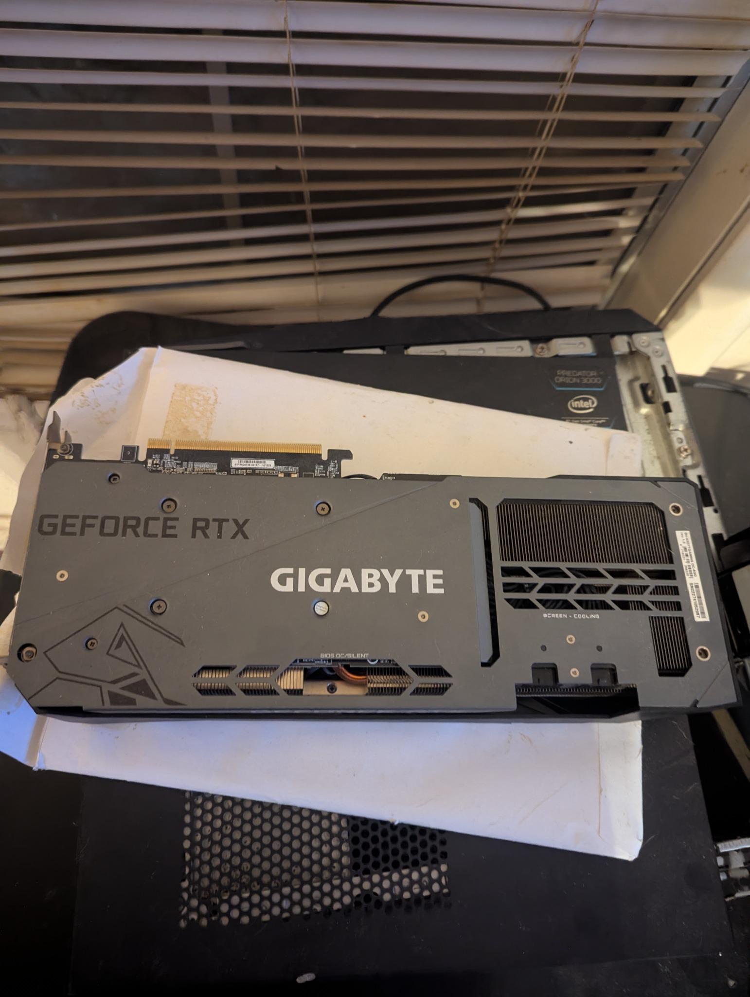 Gigabyte RTX 3070 Ti Gaming OC 8G Rev. 1.0 — FOR PARTS / NOT WORKING / NO POST