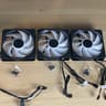 Lot of 3 Cooler Master Sickleflow Edge 120mm ARGB Fans