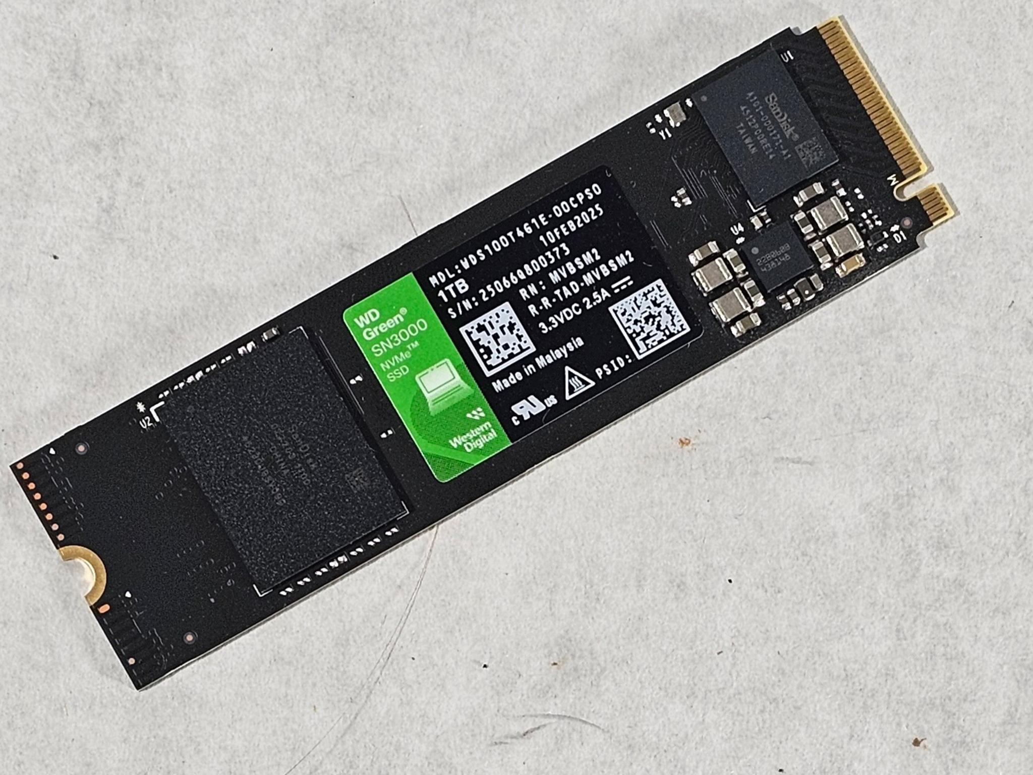 1TB NVMe M.2 SSD WD Green SN3000 Gen4