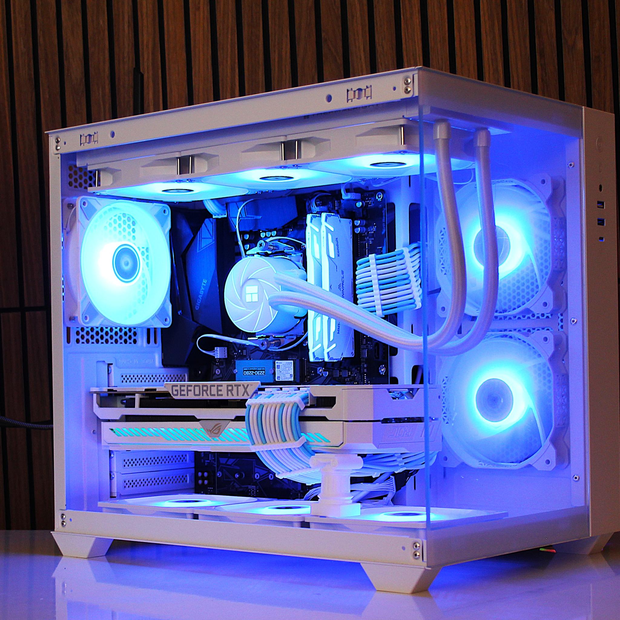 White Build 💻 RTX 3080 Gaming PC 💻| Ryzen 7 5800XT | 1TB nvme |DDR4 | 32GB RAM | B550 | Windows11