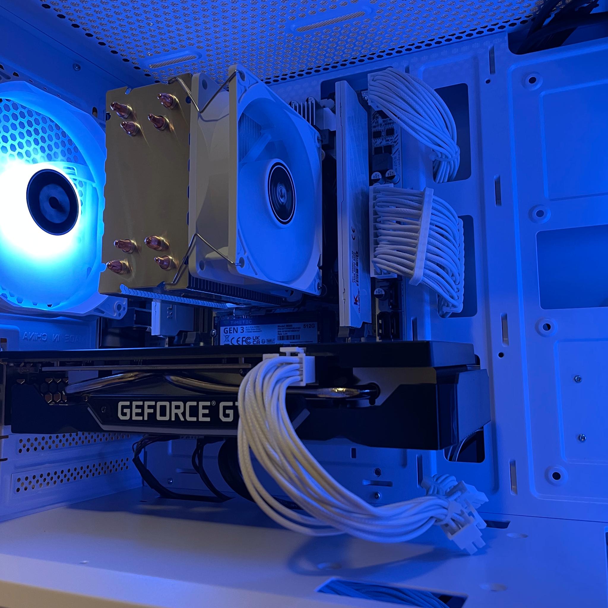 White Budget Gaming PC (Xeon E5-2630 V4 | GTX 1660 Super | 32GB RAM | 512GB SSD | Wifi)